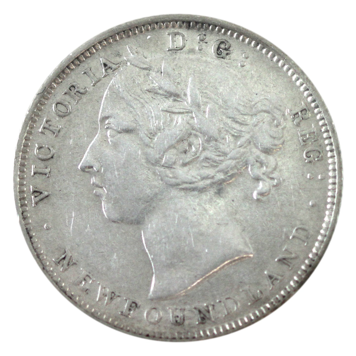 1899 Large 9's Newfoundland 20-cents ICCS Certified EF-45