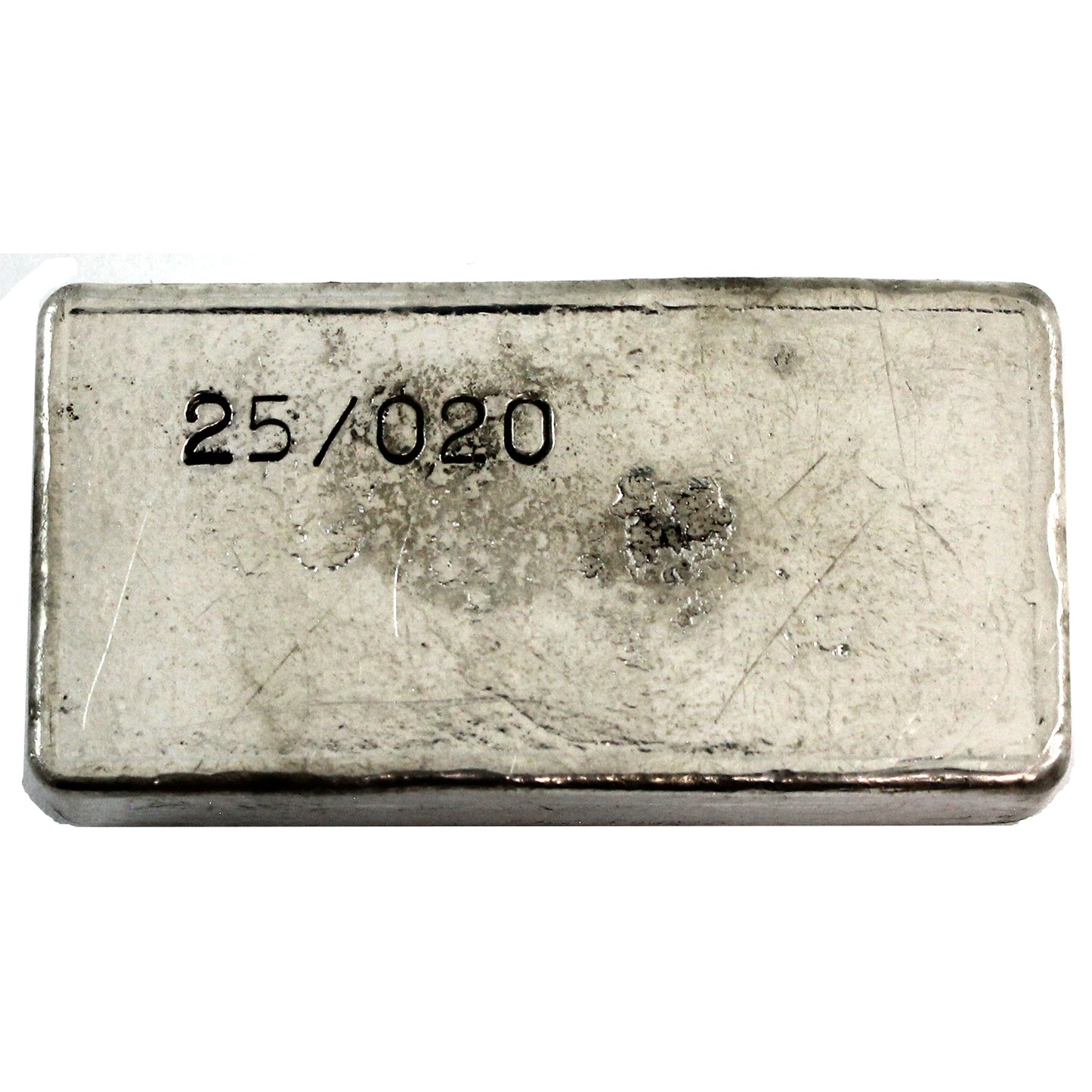 RSSC 5oz Moose Bar w Enameled Red Maple Leaf Silver (No Tax) Hairline Scr/Toning