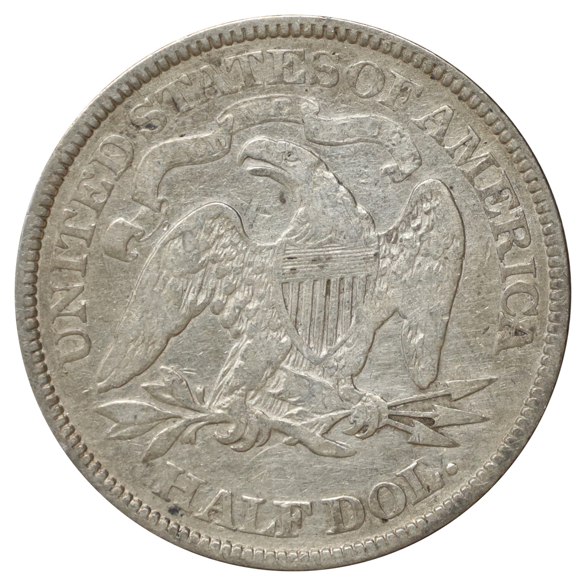 1876 USA Half Dollar Very Fine (VF20) Scratched, marks, or impaired