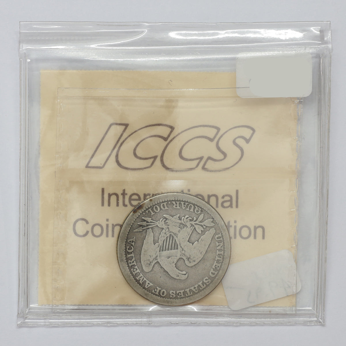 1856 USA Quarter ICCS Certified G6 (DOD)