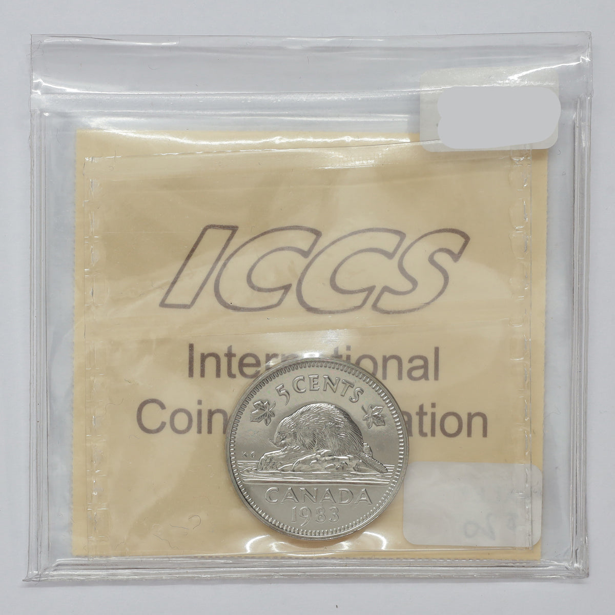 1983 Double 983 Canada 5-cents ICCS Certified MS67 NBU (DOD)