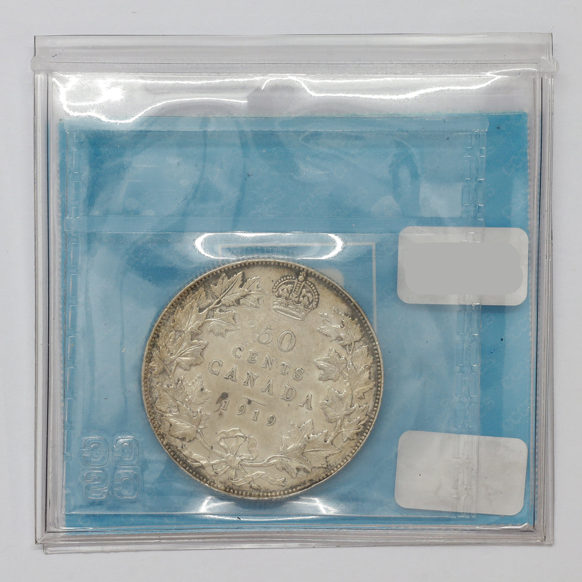 1919 Canada 50-cents CCCS Certified AU50 (cleaned)
