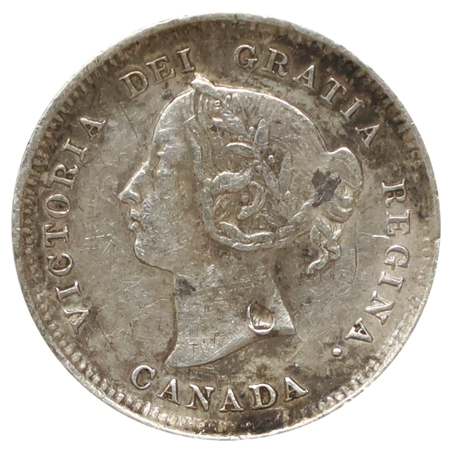 1889 Canada 5-cents Very Fine (VF20) Marks