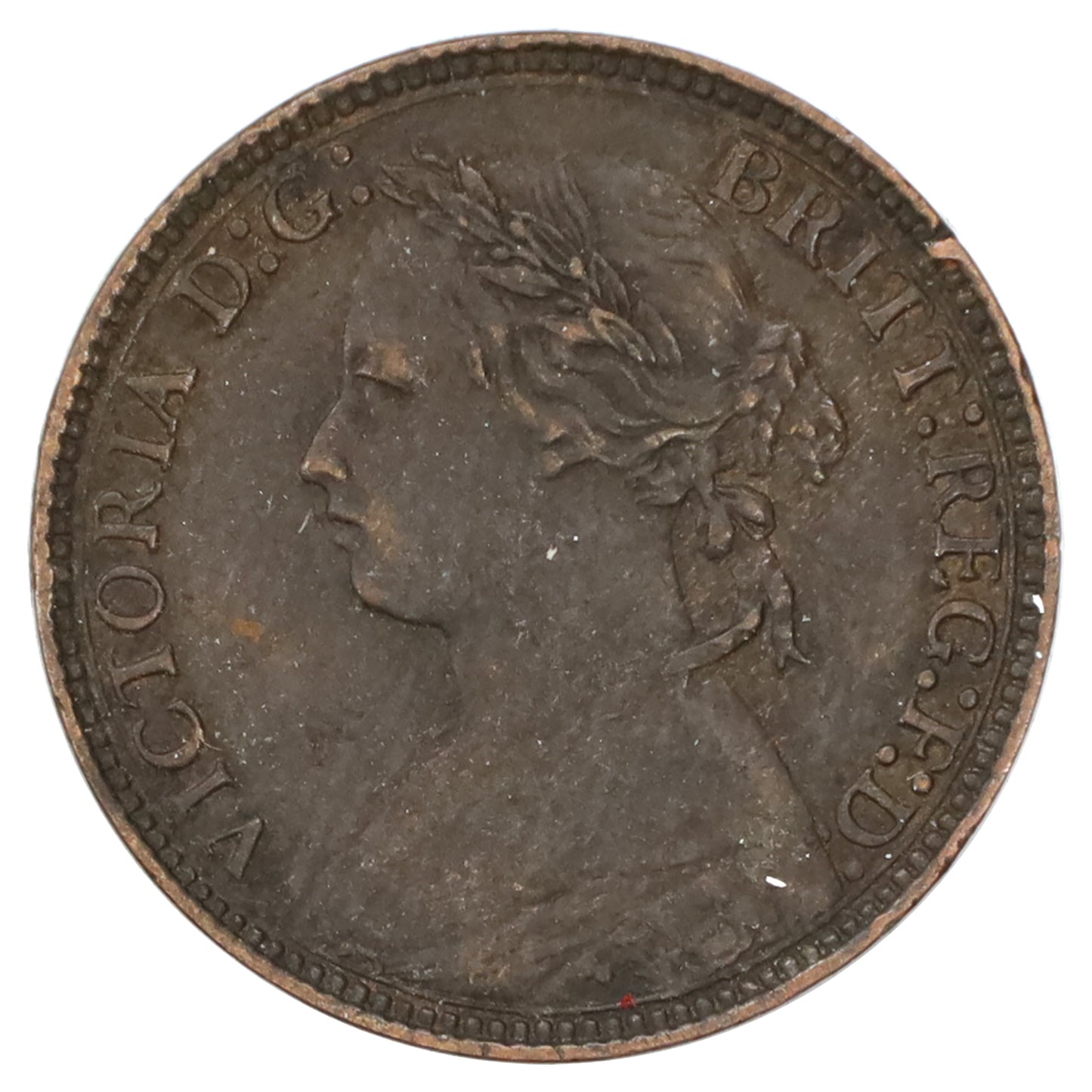 Great Britain 1875H Farthing Extra Fine (EF40)