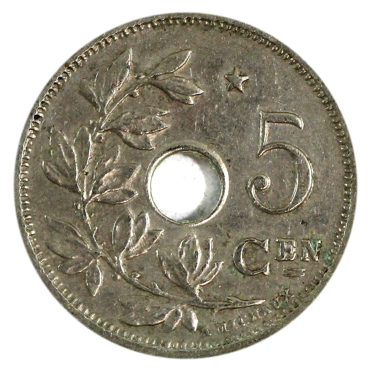Belgium 1931 Dutch 5 Centimes Extra Fine (EF40) $