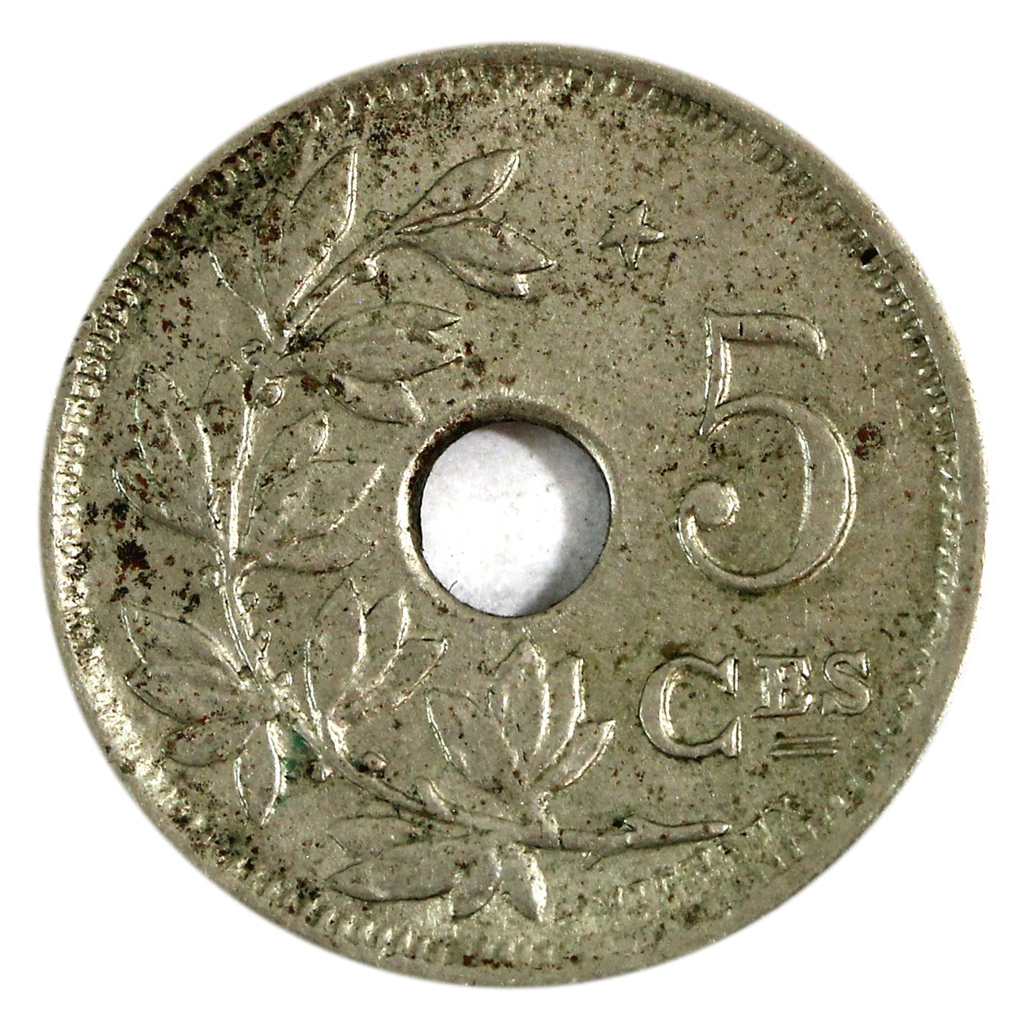 Belgium 1932 French 5 Centimes Extra Fine (EF40) $