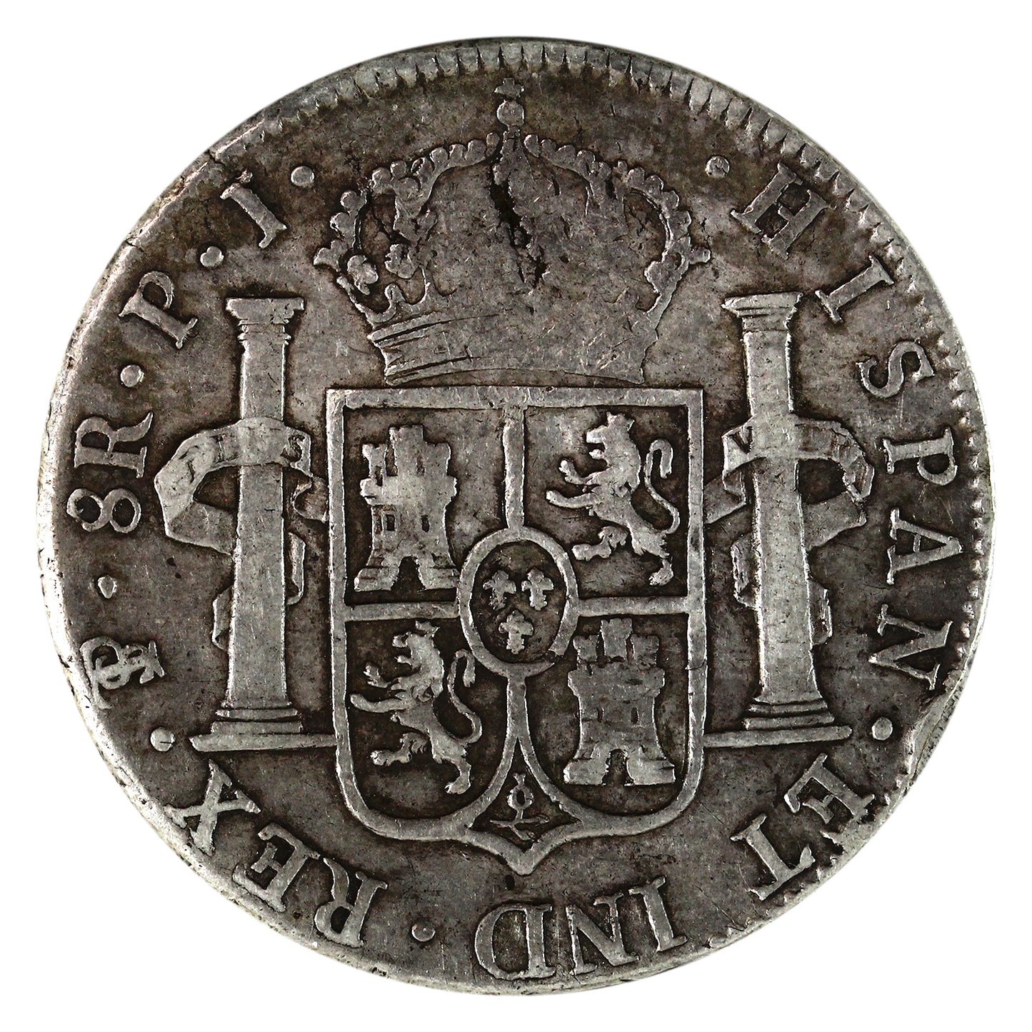 Bolivia 1817 PTS PJ 8 Reals Very Fine (VF20) $