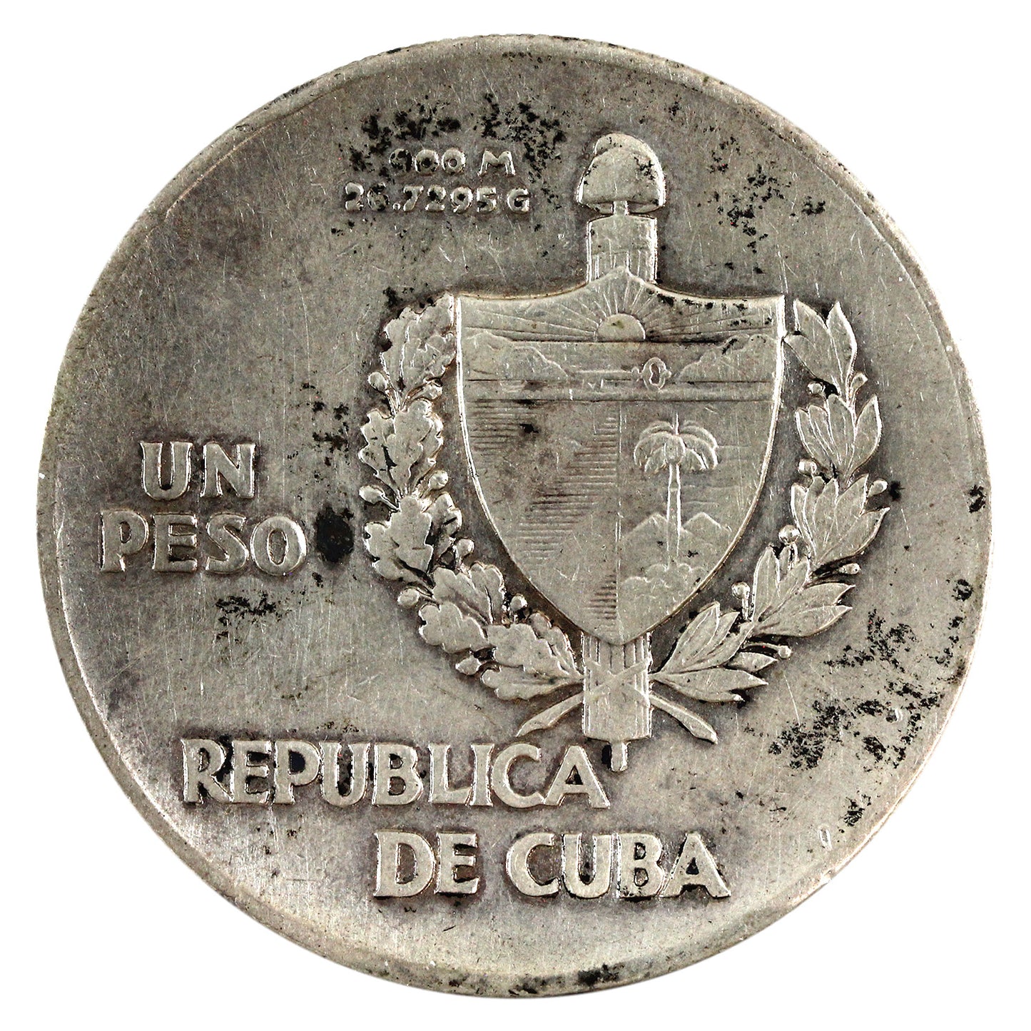 Cuba 1935 1 Peso Almost Uncirculated (AU-50) $
