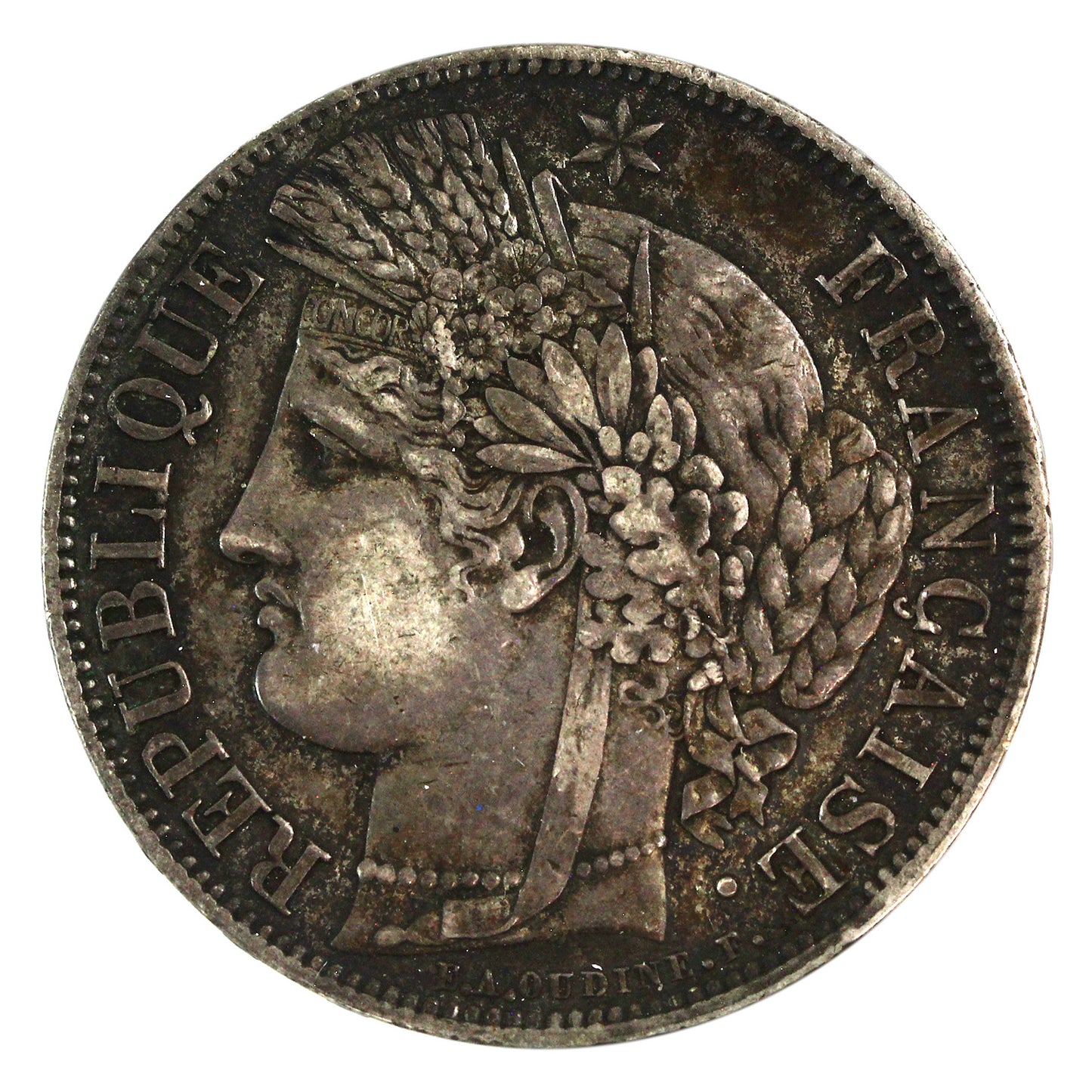 France 1850A 5 Francs Extra Fine (EF40) $