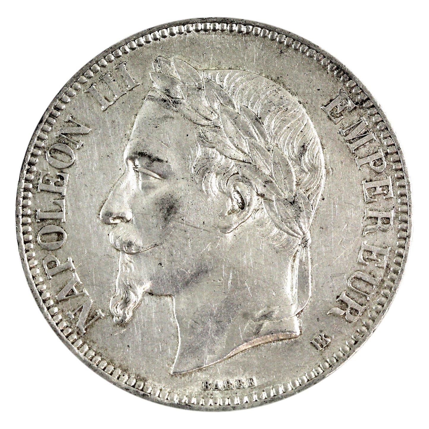 France 1868BB 5 Francs EF-AU (EF45) $
