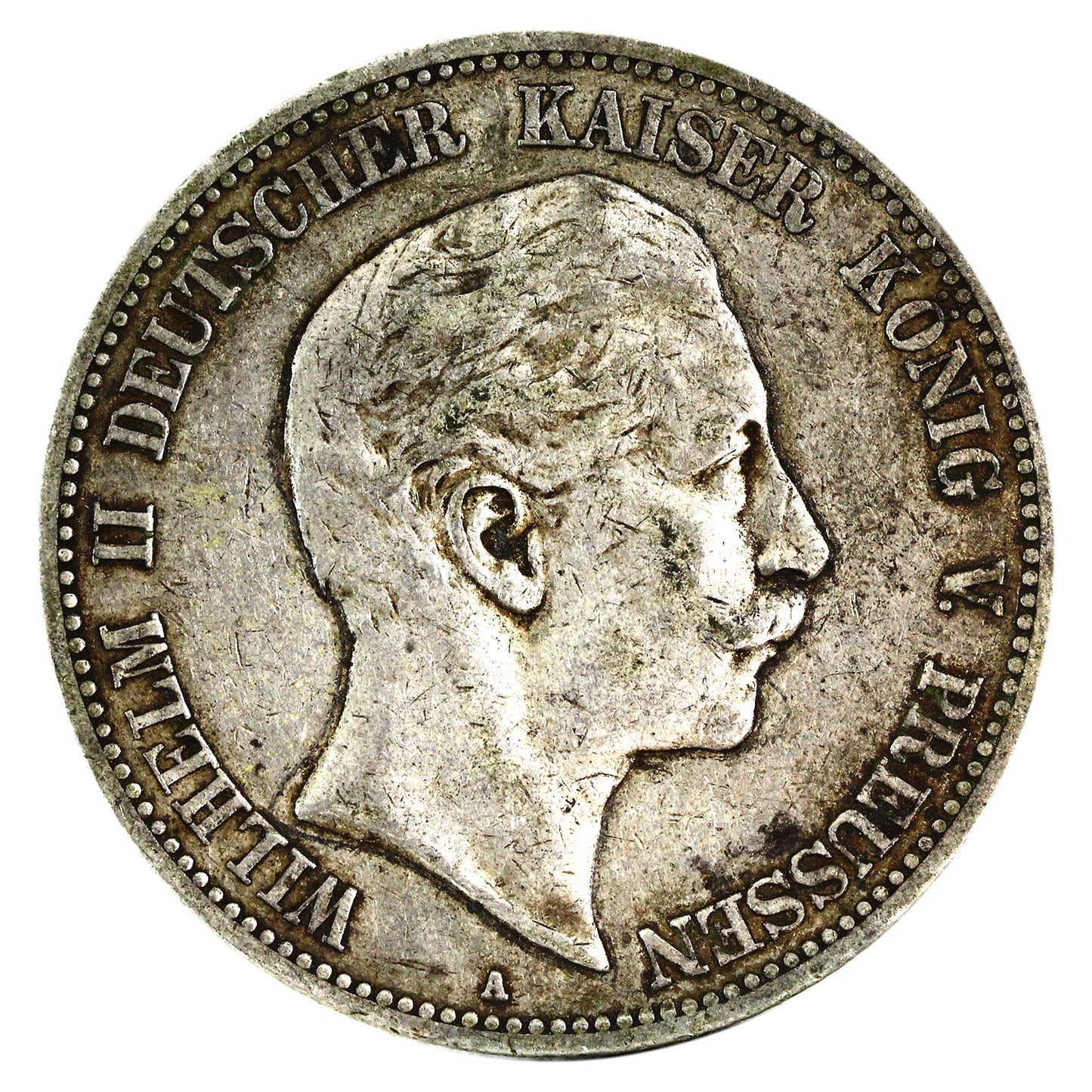 German States 1902A Prussia 5 Marks VF-EF (VF30) $