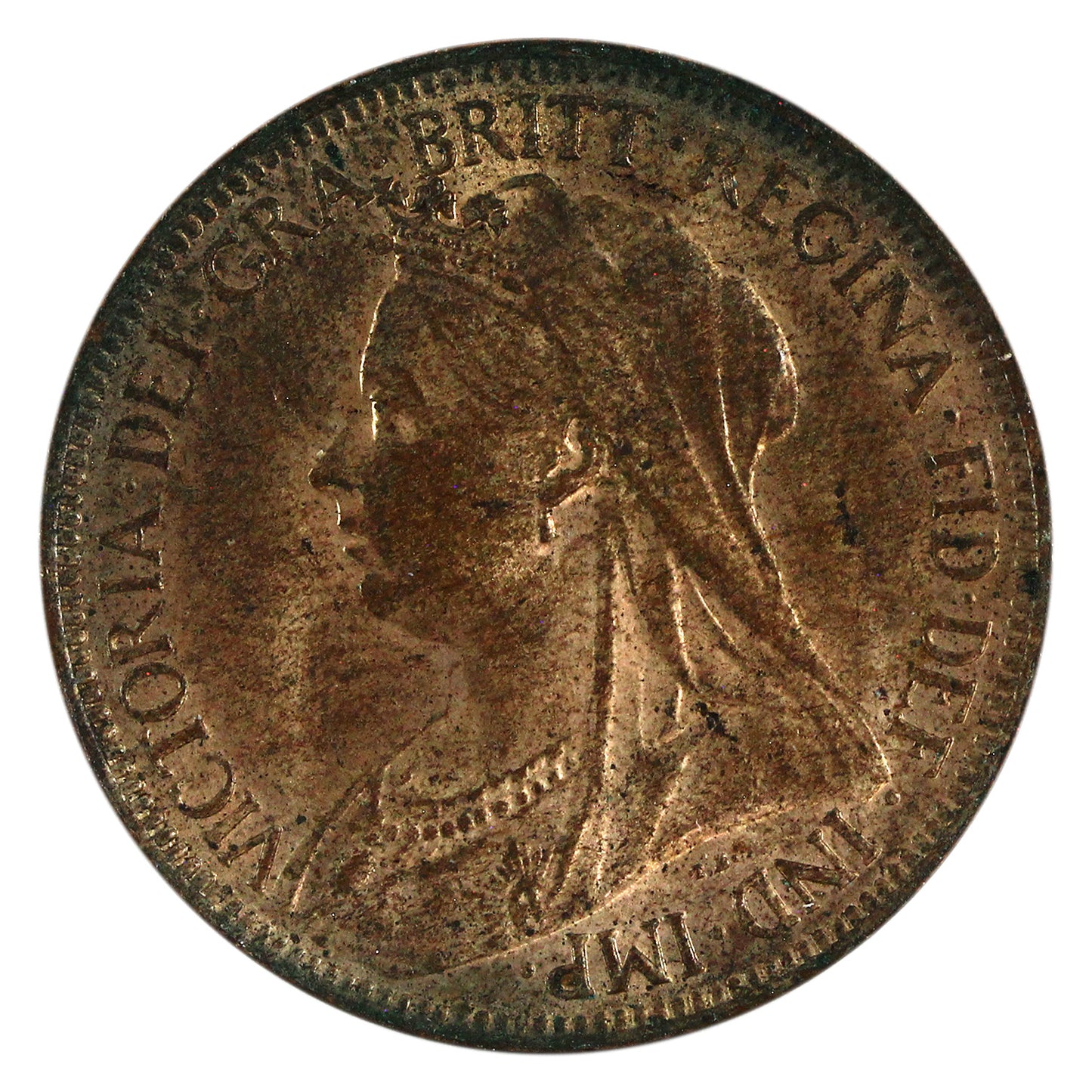 Great Britain 1901 1/2 Penny Uncirculated (MS60) $