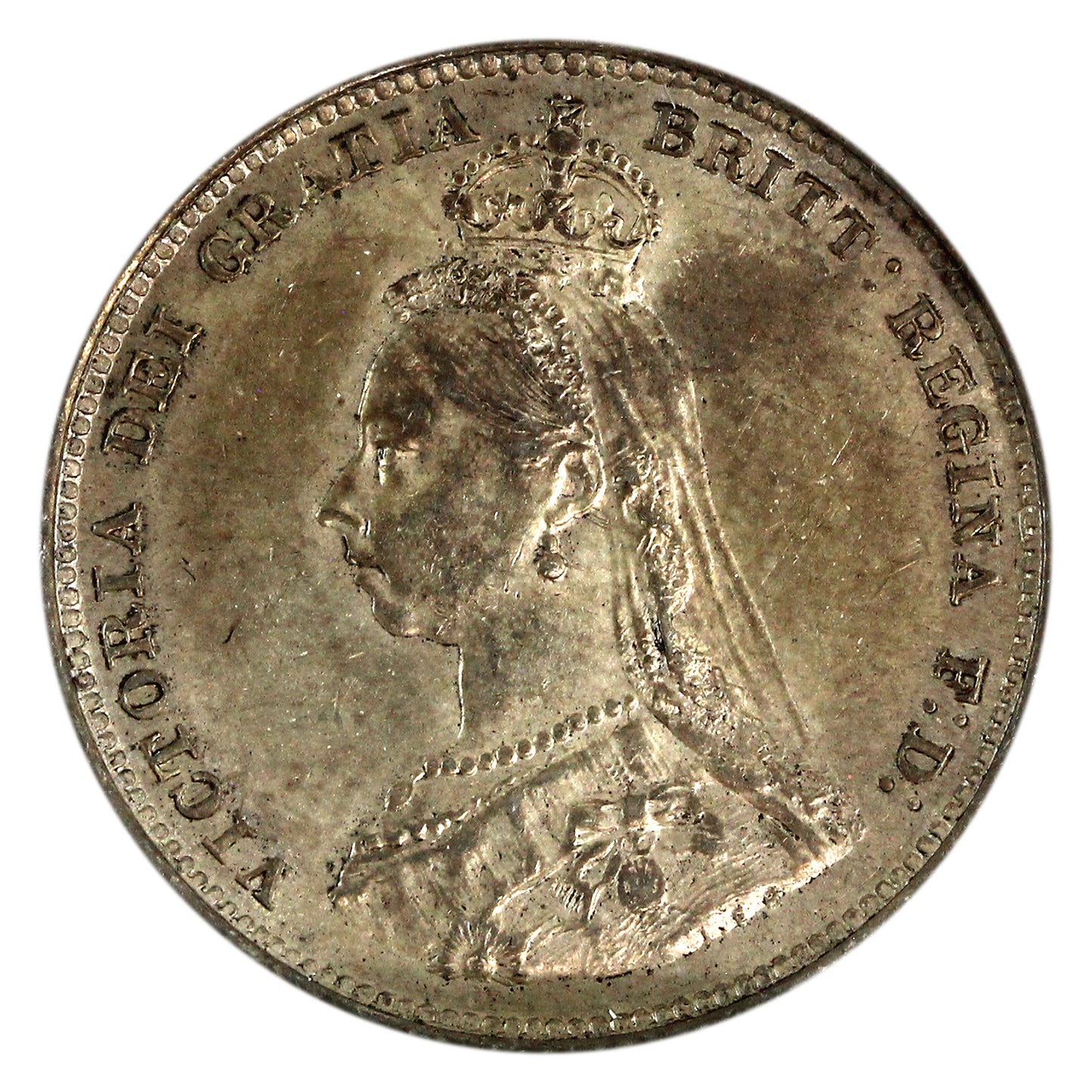 Great Britain 1887 Jubilee Shilling Uncirculated (MS60) $