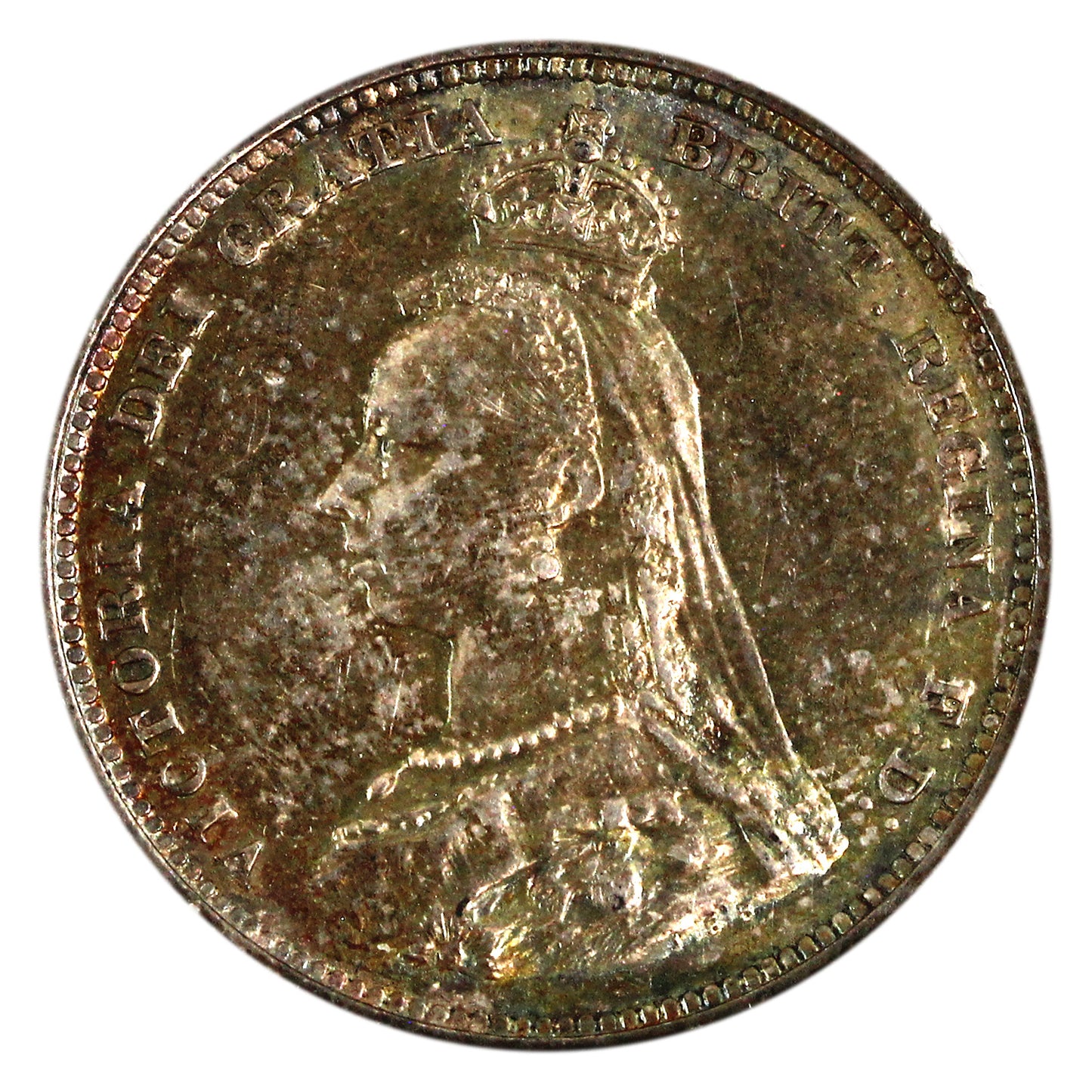 Great Britain 1887 Jubilee Shilling Extra Fine (EF40) $