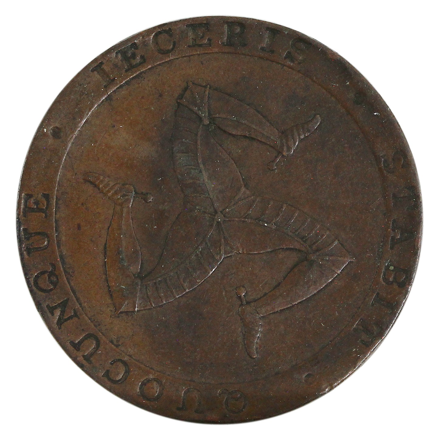 Isle of Man 1831 1/2 Penny Token Extra Fine (EF40) $
