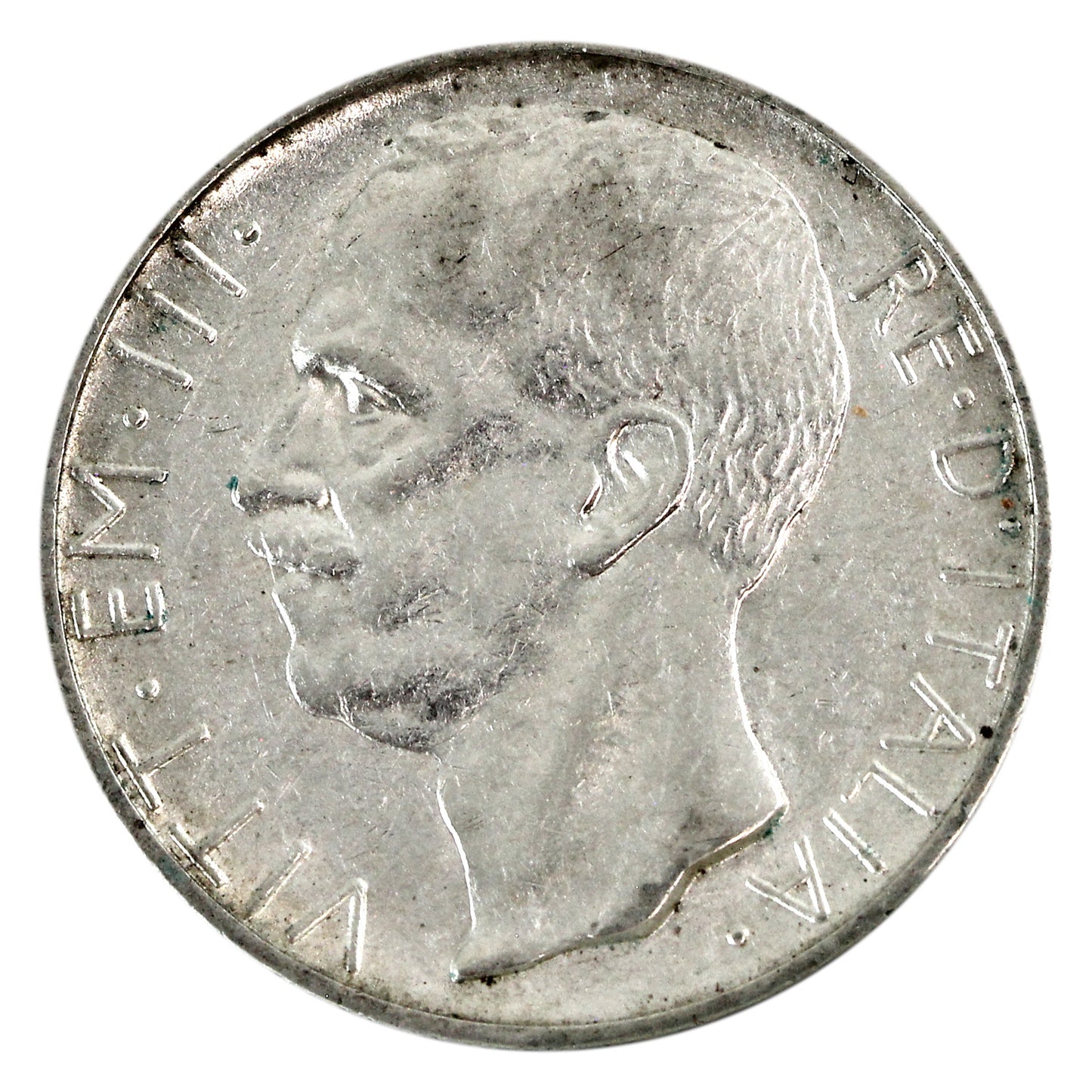 Italy 1927R 10 Lire Almost Uncirculated (AU50) $