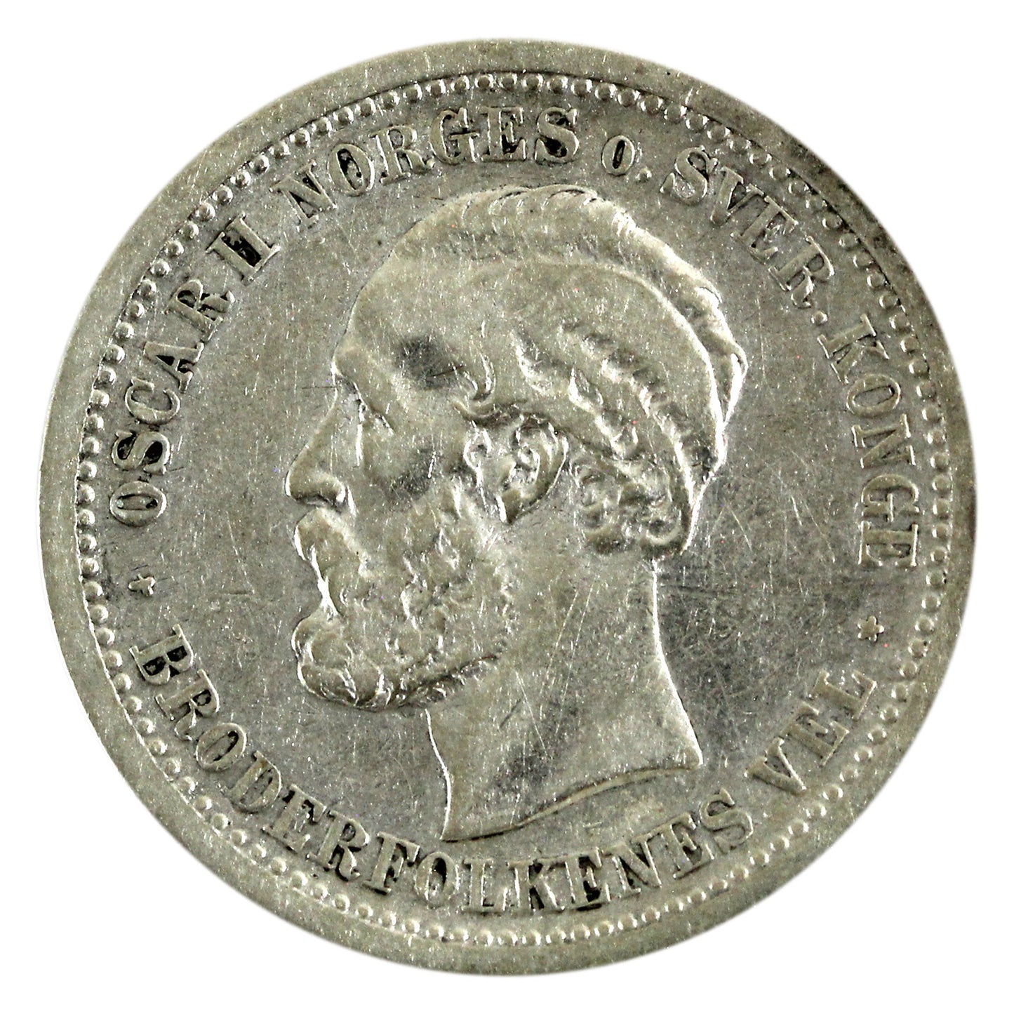 Norway 1877 Krone VF-EF (VF30) $