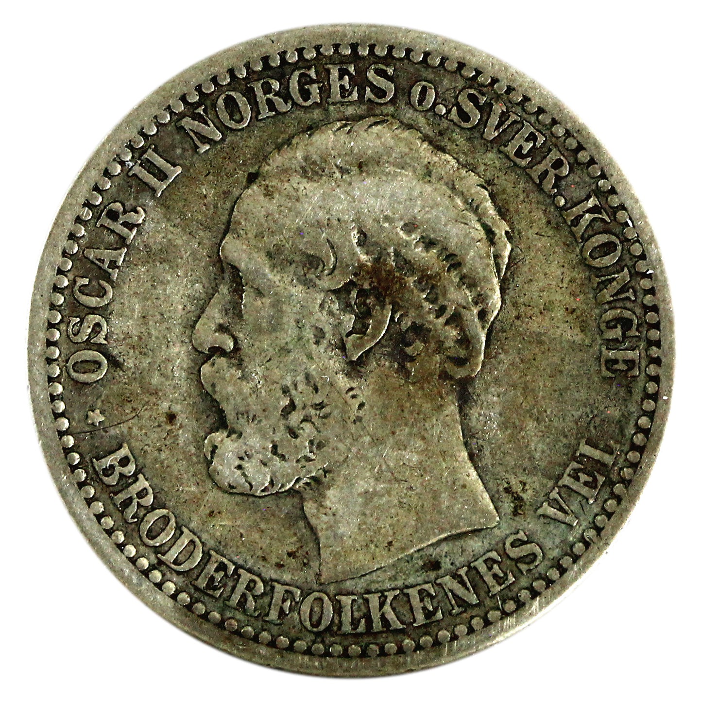 Norway 1899 50 Ore Very Fine (VF20) $