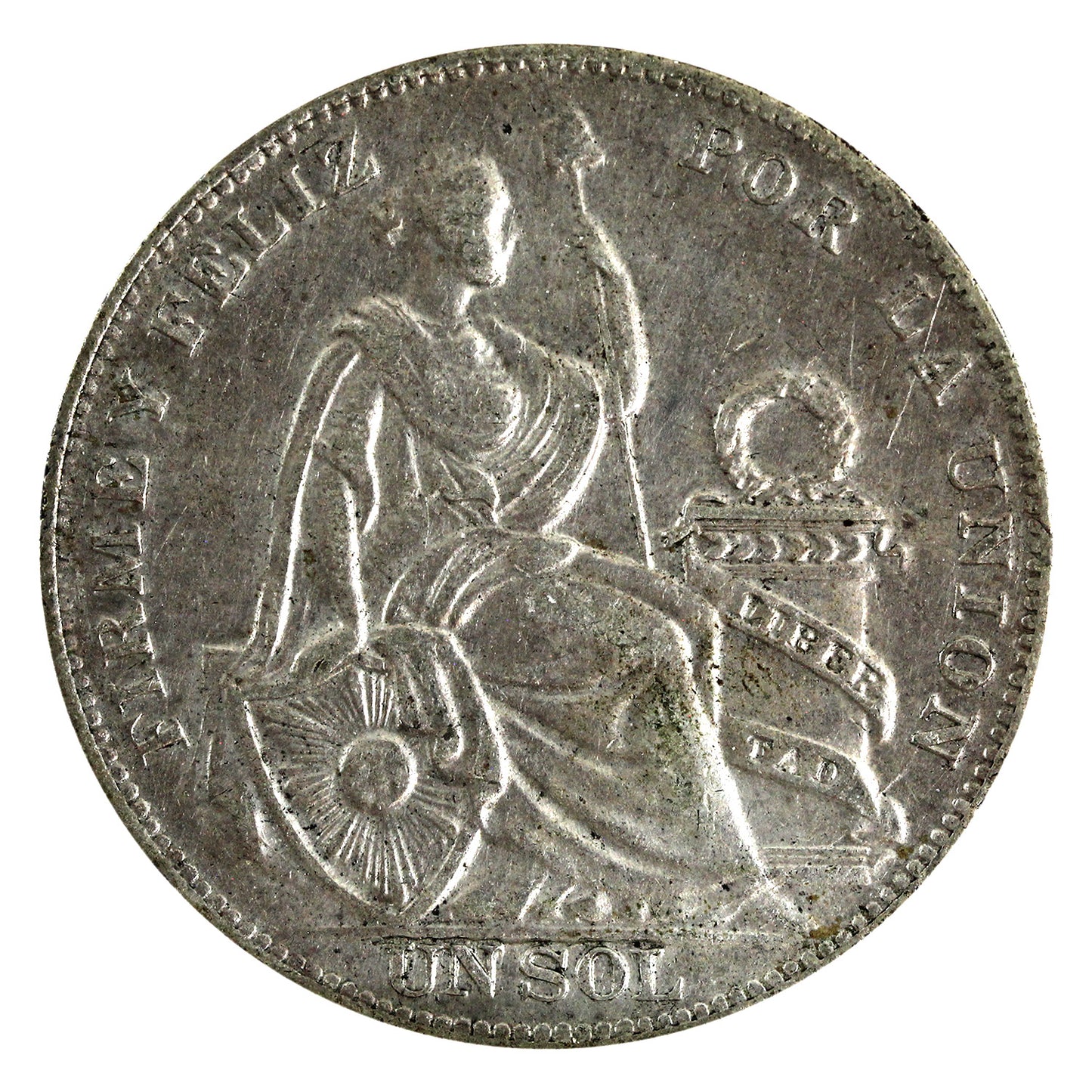 Peru 1934 Sol EF-AU (EF45) $