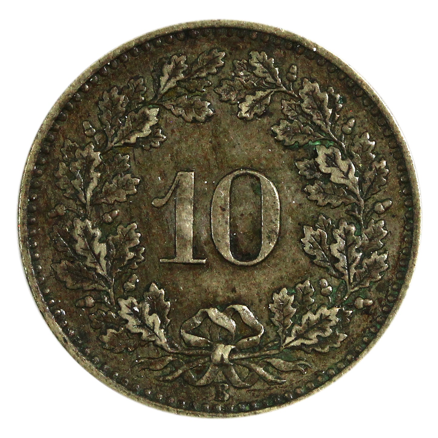 Switzerland 1873B 10 Rappen Extra Fine (EF40) $