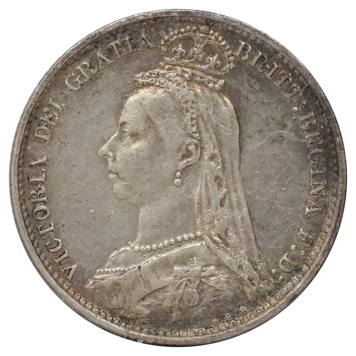 Great Britain 1889 6 Pence VF-EF (VF30)