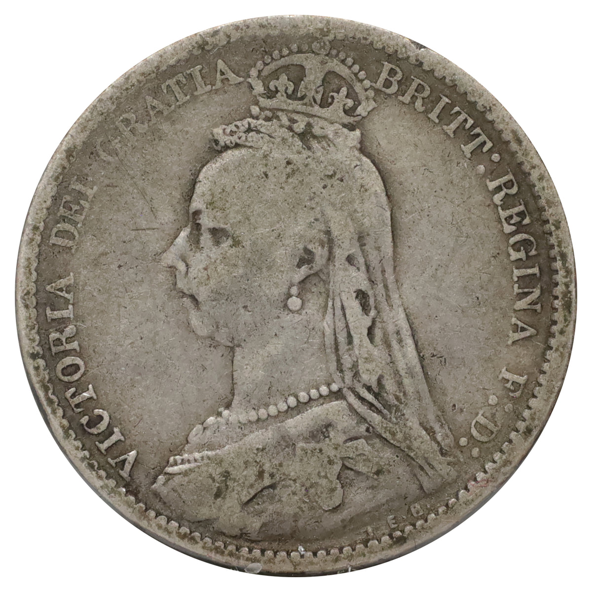 Great Britain 1889 6 Pence Very Good (VG8)