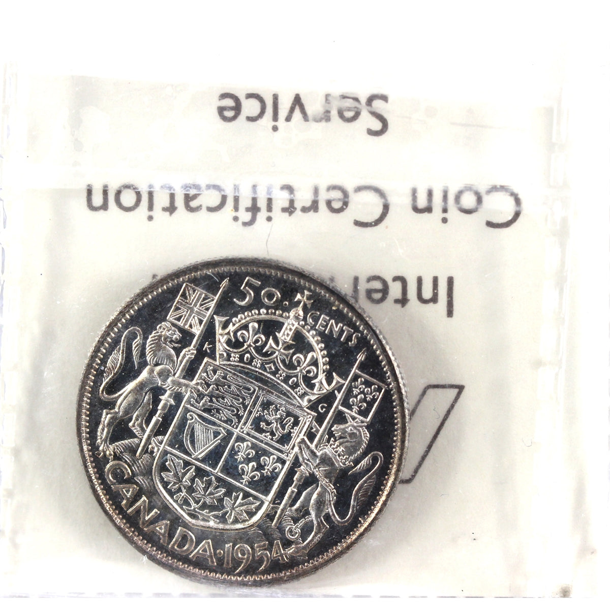 1954 Canada 50-cents ICCS Certified PL66