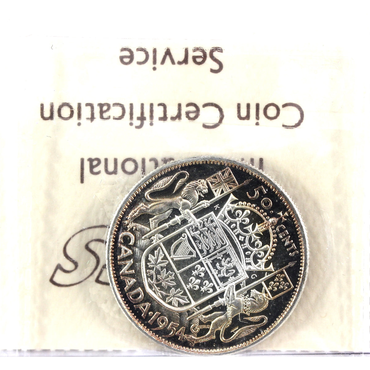 1954 Canada 50-cents ICCS Certified PL65