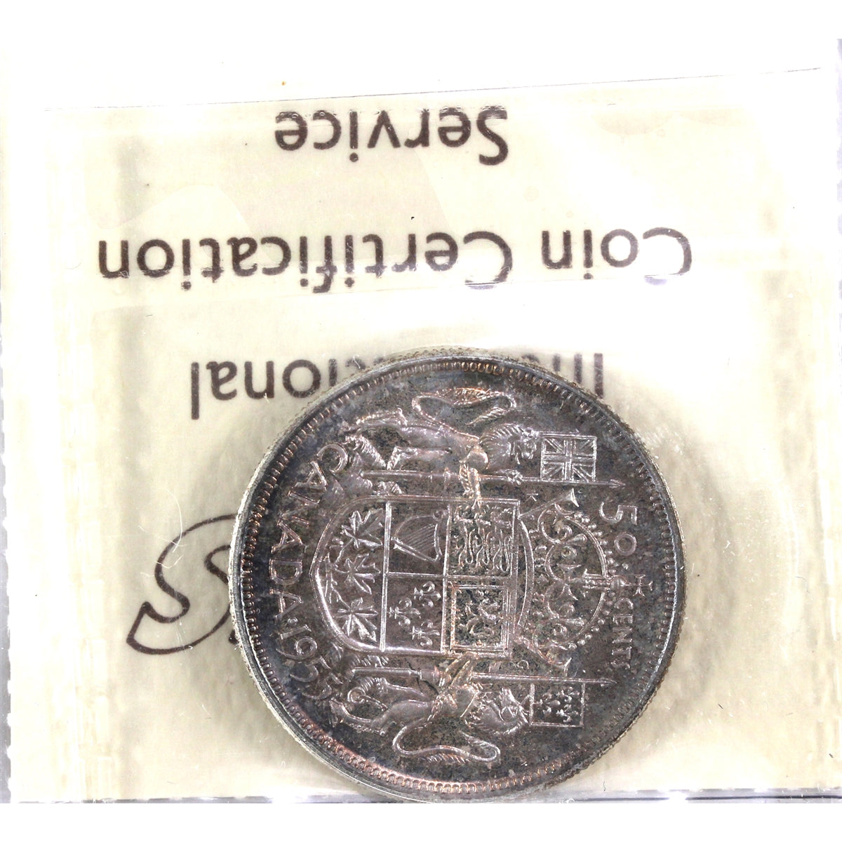 1955 Canada 50-cents ICCS Certified PL66