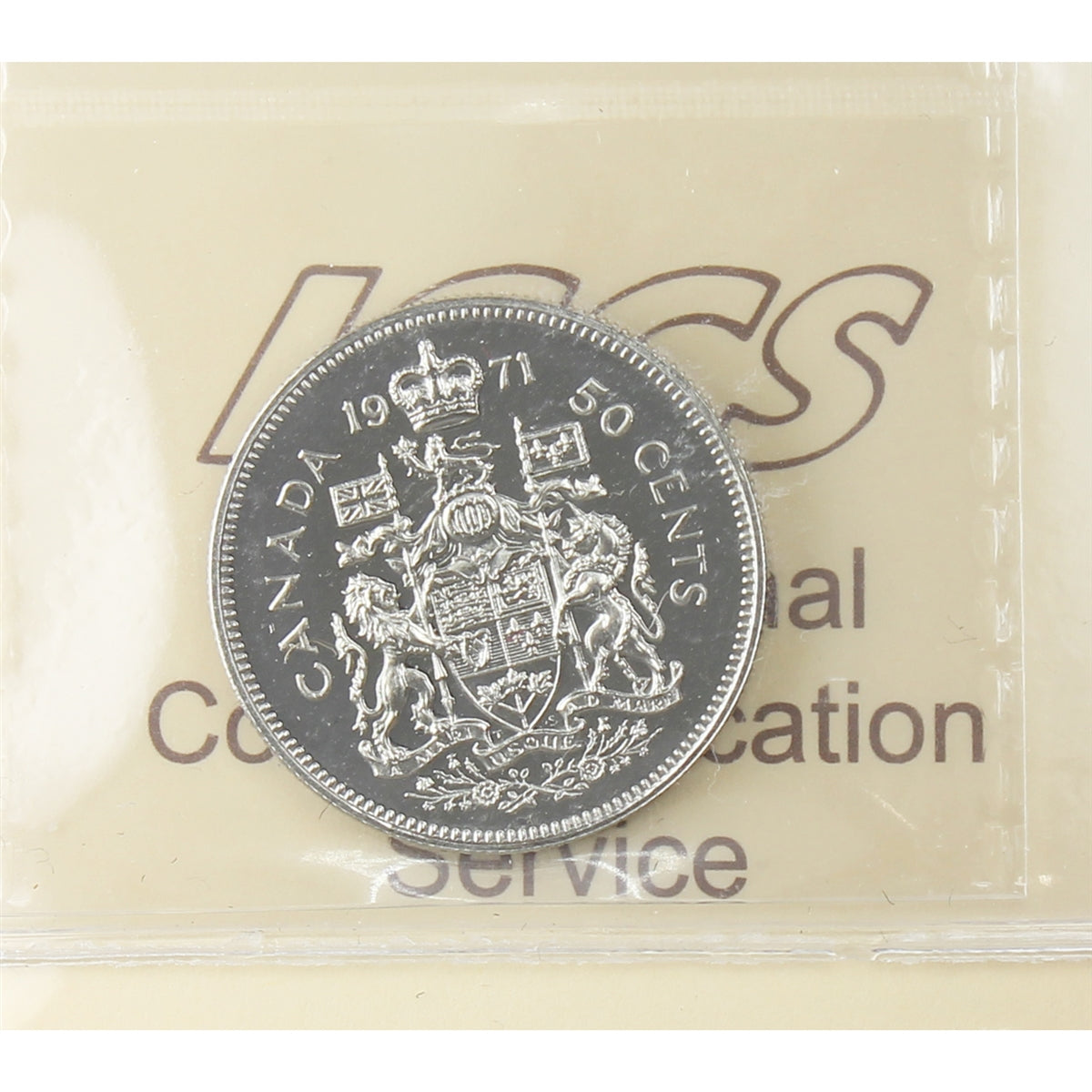 1971 Canada 50-cents ICCS Certified PL66 Cameo