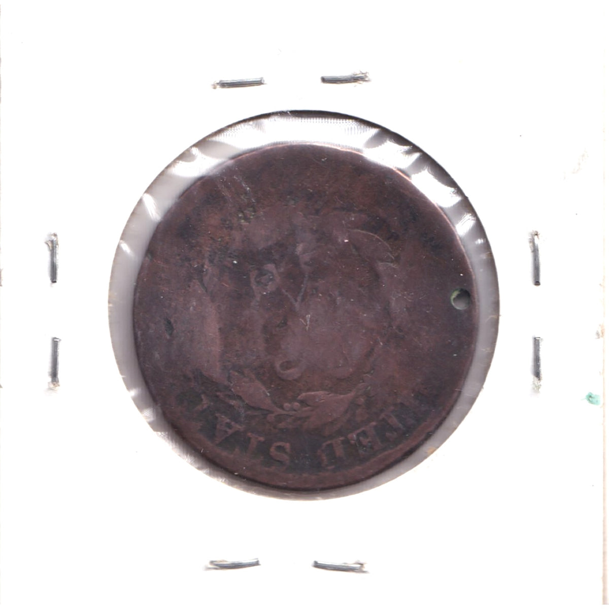 USA Liberty Head Large Cent Counterstamped 'Eldridge'