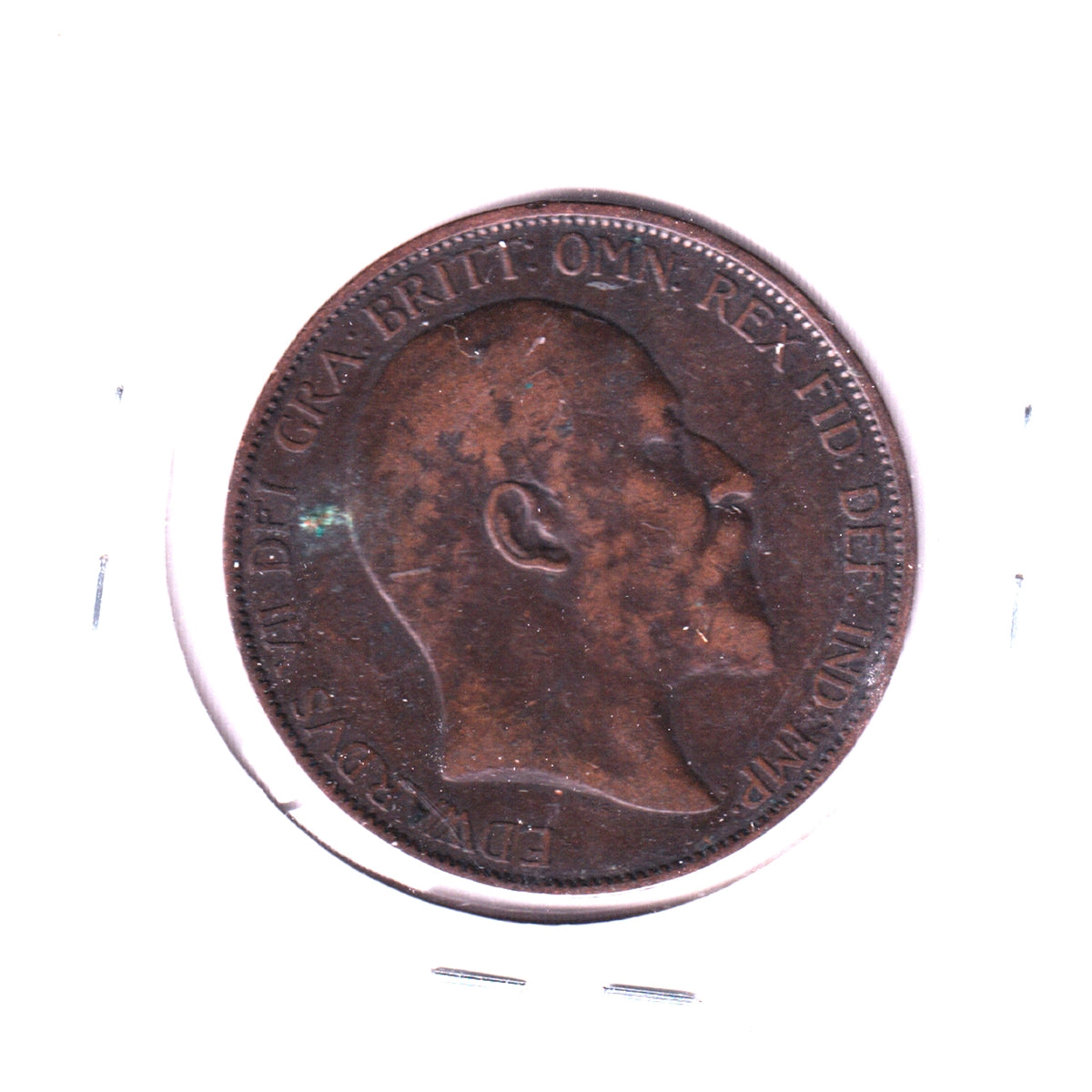 Great Britain 1902 Penny F-VF (F15) Spot
