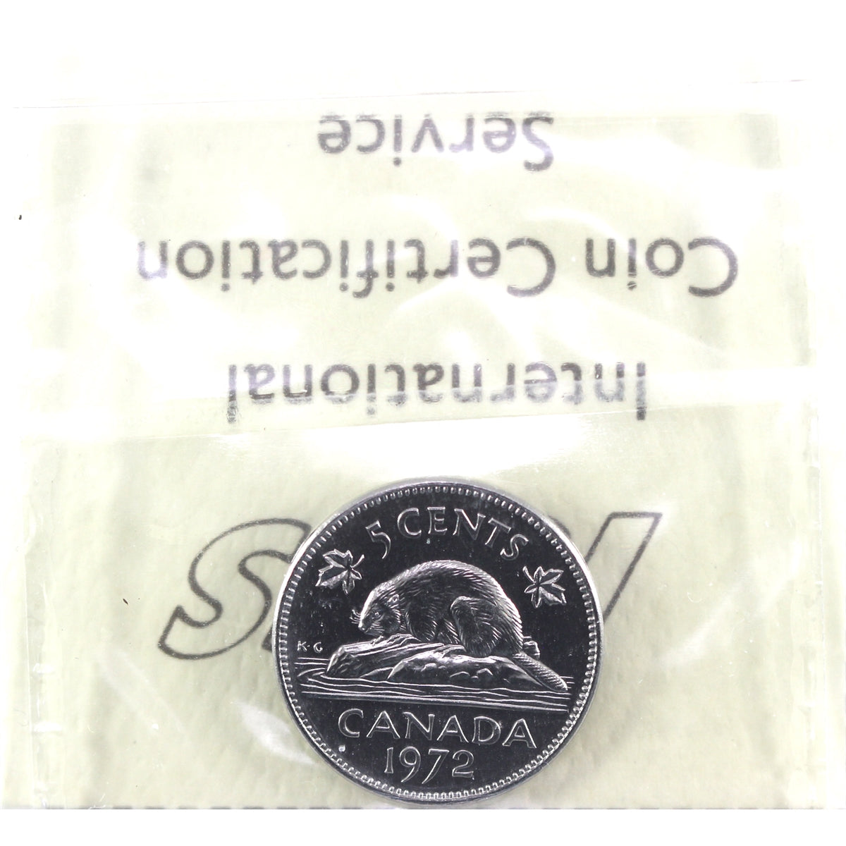 1972 Canada 5-cents ICCS Certified PL66 Heavy Cameo