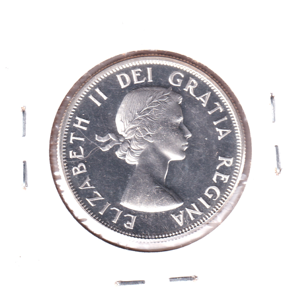 1957 Canada 50-cents Proof Like Scratched, Cleaned, or Impaired