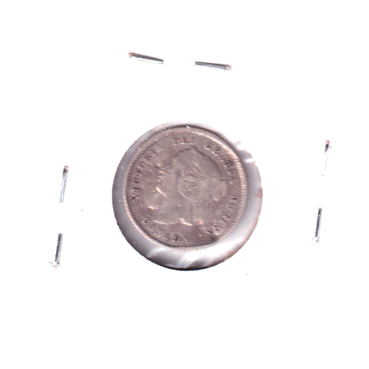 1875H Small Date Canada 5-cents Fine (F12) Impaired