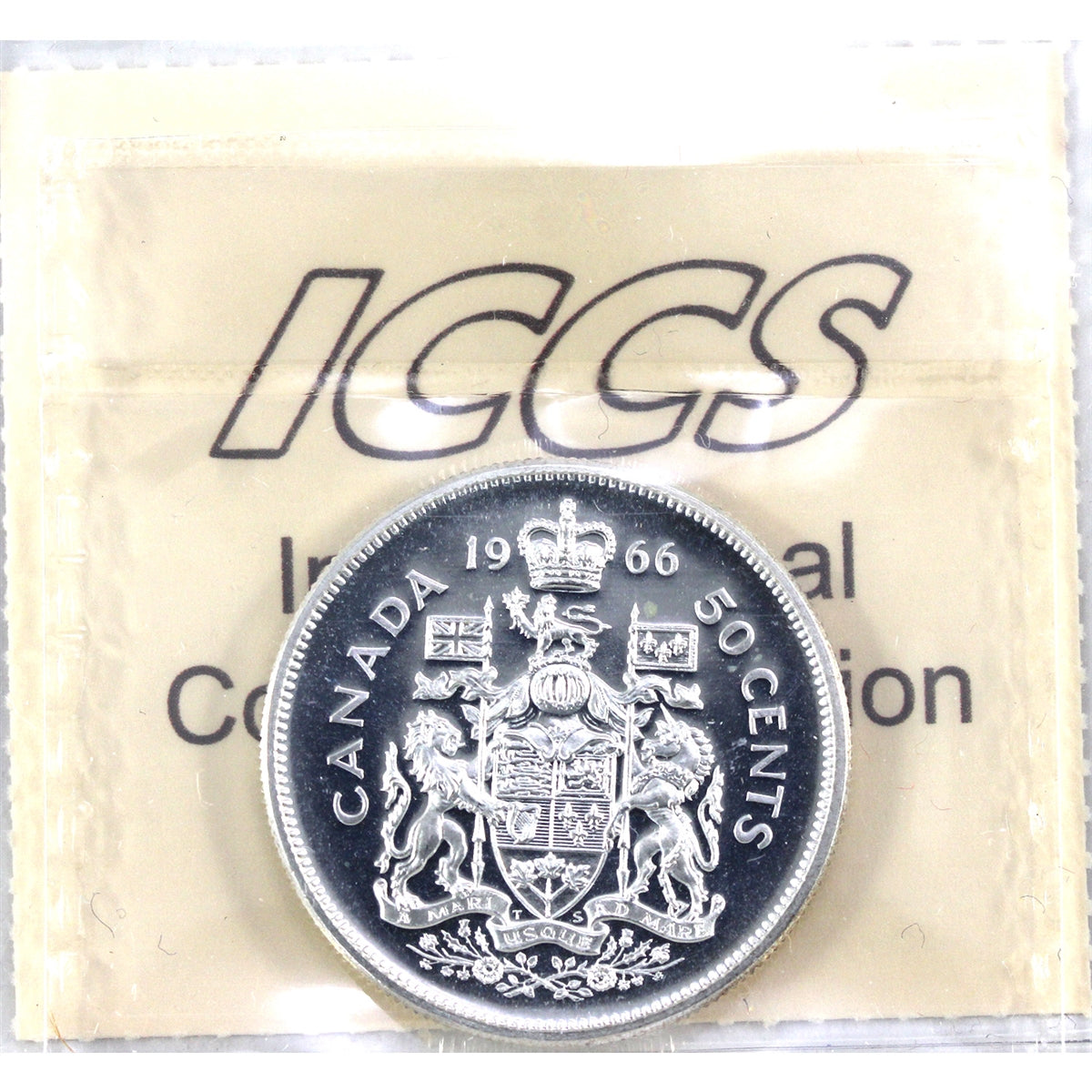 1966 Canada 50-cents ICCS Certified PL66 Cameo