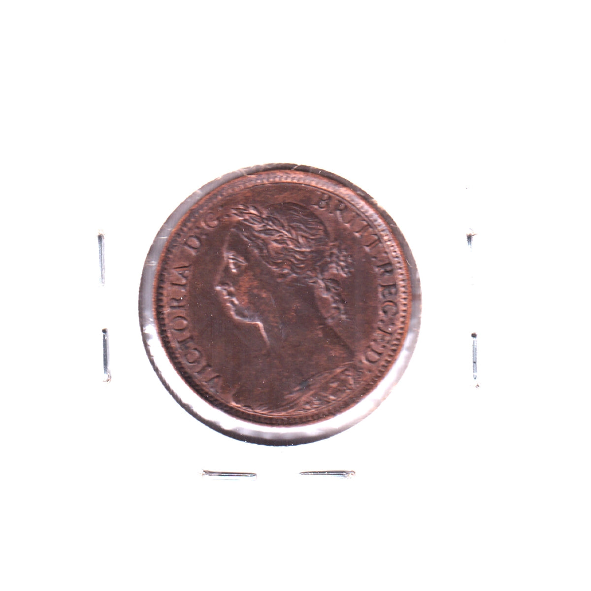 Great Britain 1887 Farthing UNC+ (MS62) Trace Red