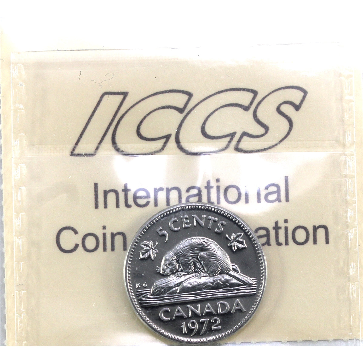1972 Canada 5-cents ICCS Certified SP66 Heavy Cameo
