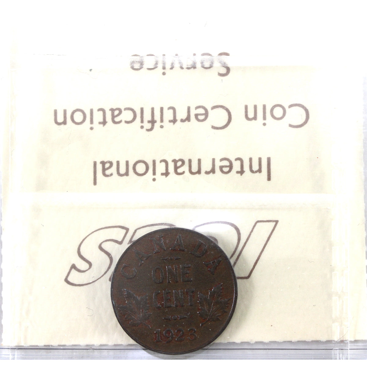 1923 Canada 1-cent ICCS Certified F15