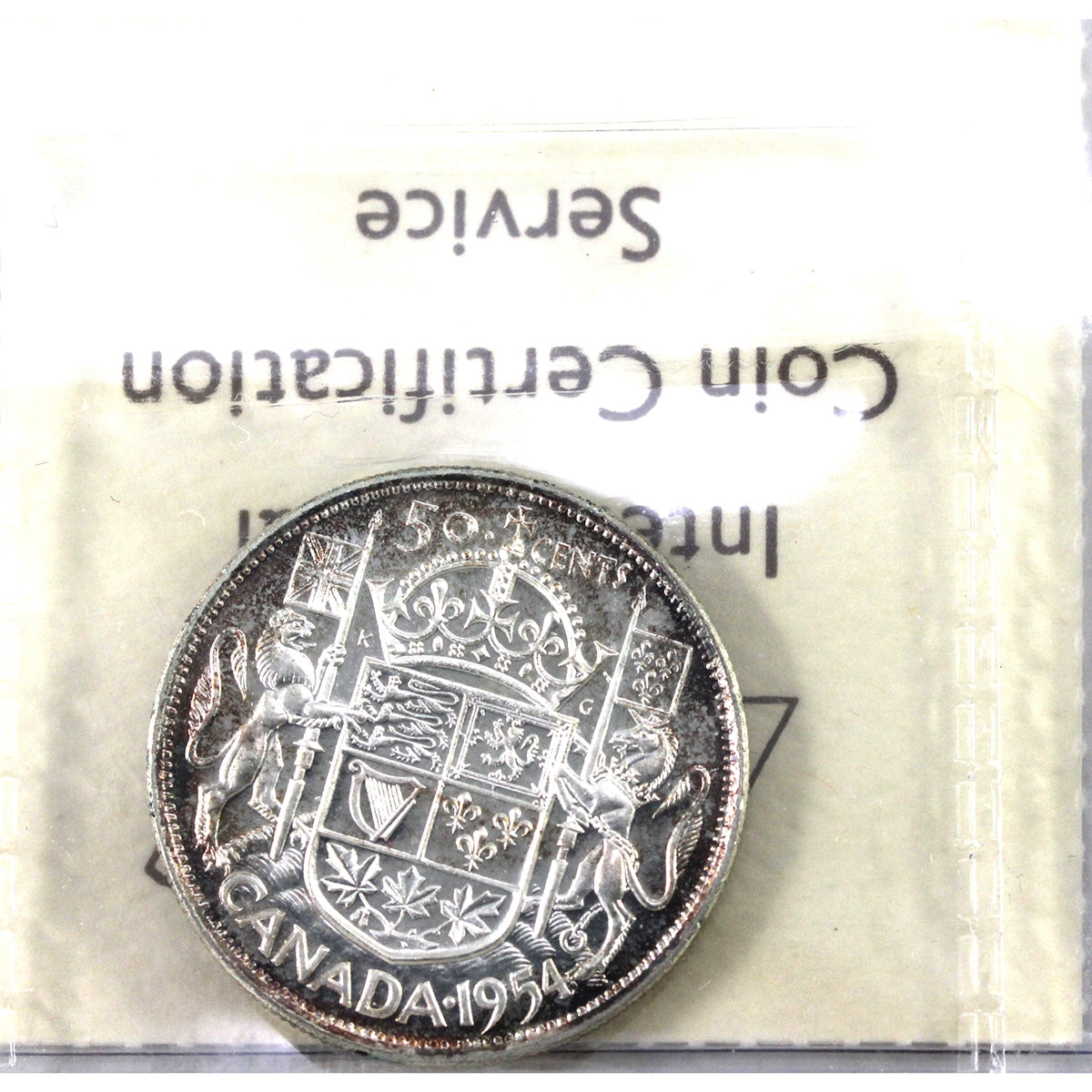 1954 Canada 50-cents ICCS Certified PL65 Cameo