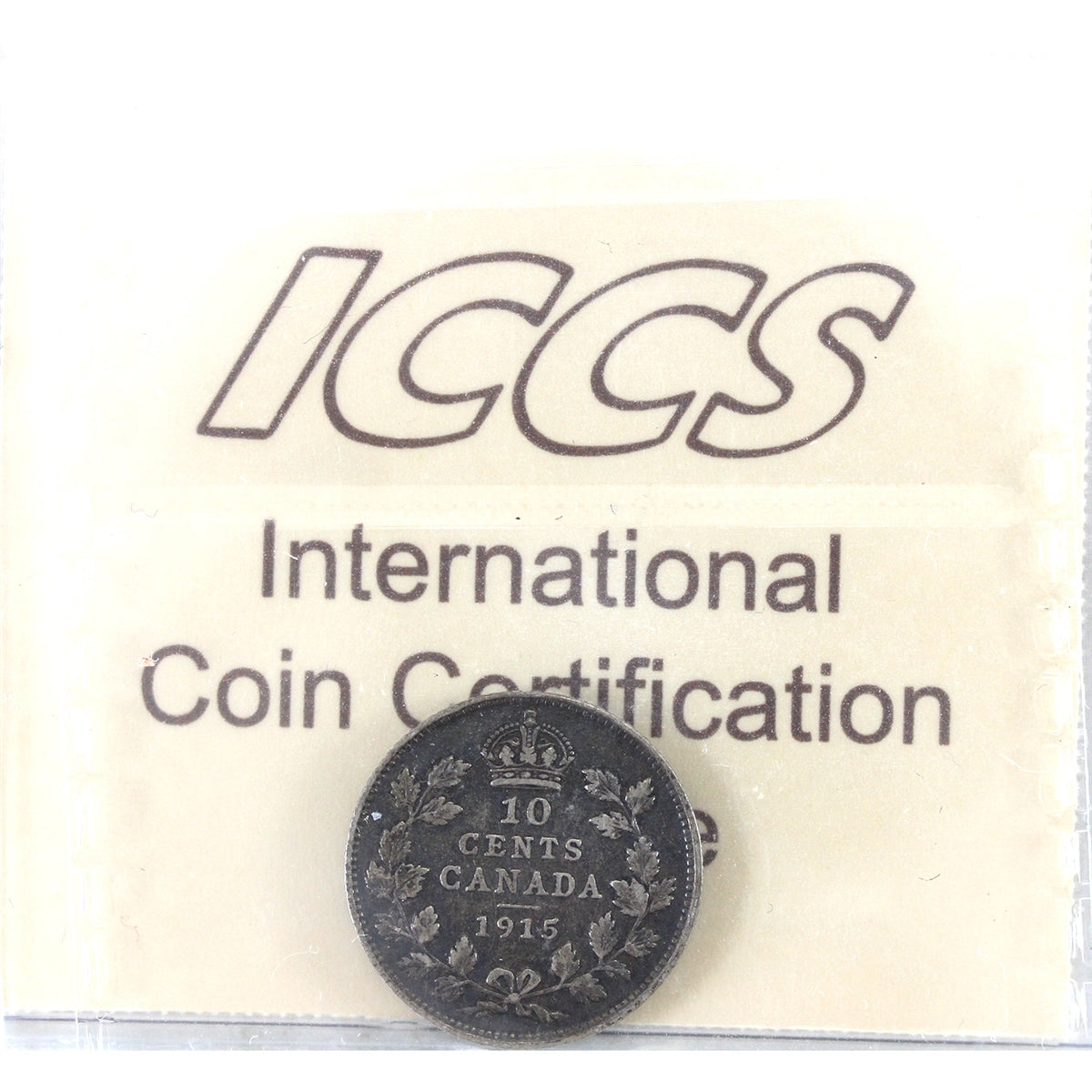 1915 Canada 10-cents ICCS Certified VF20