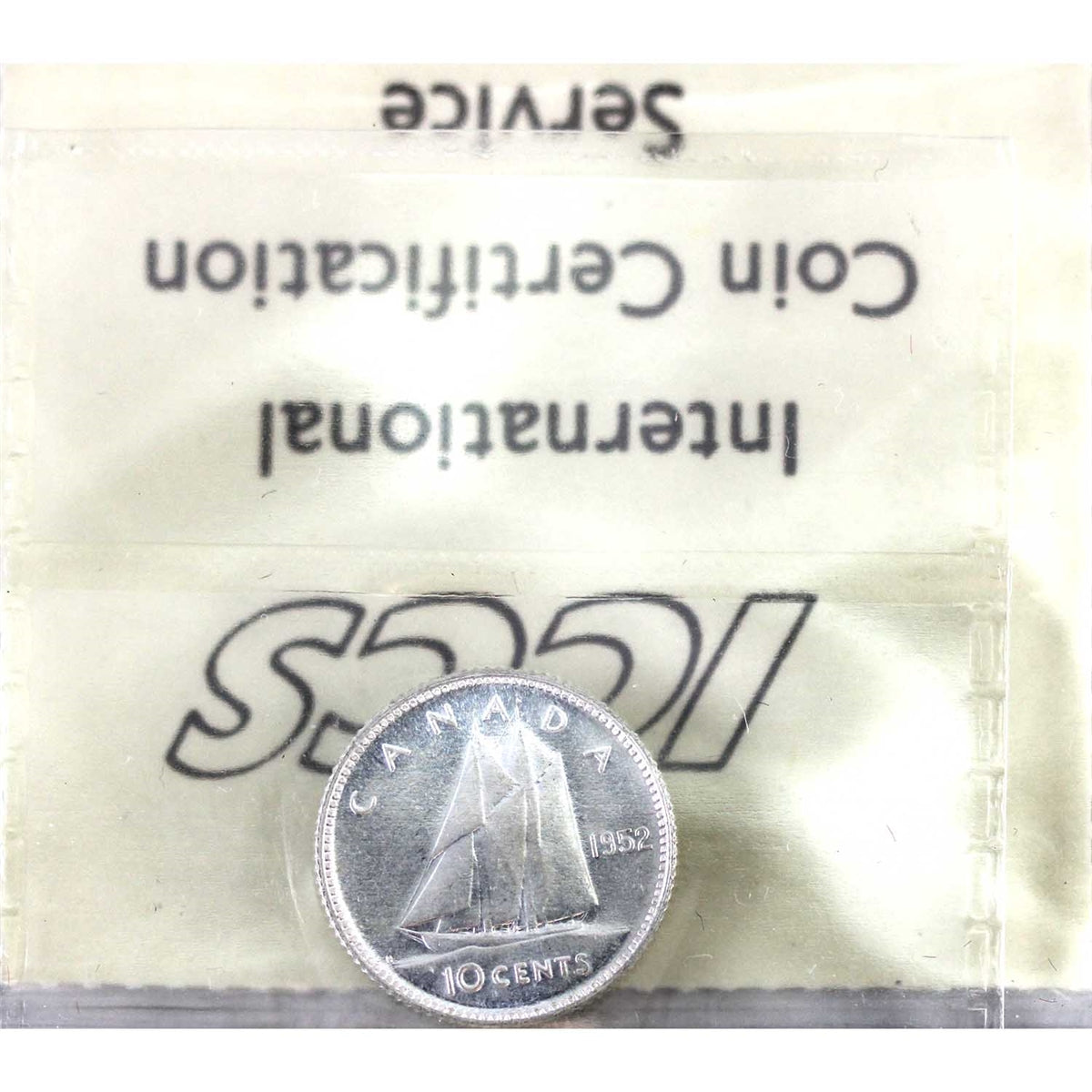 1952 Canada 10-cents ICCS Certified MS65