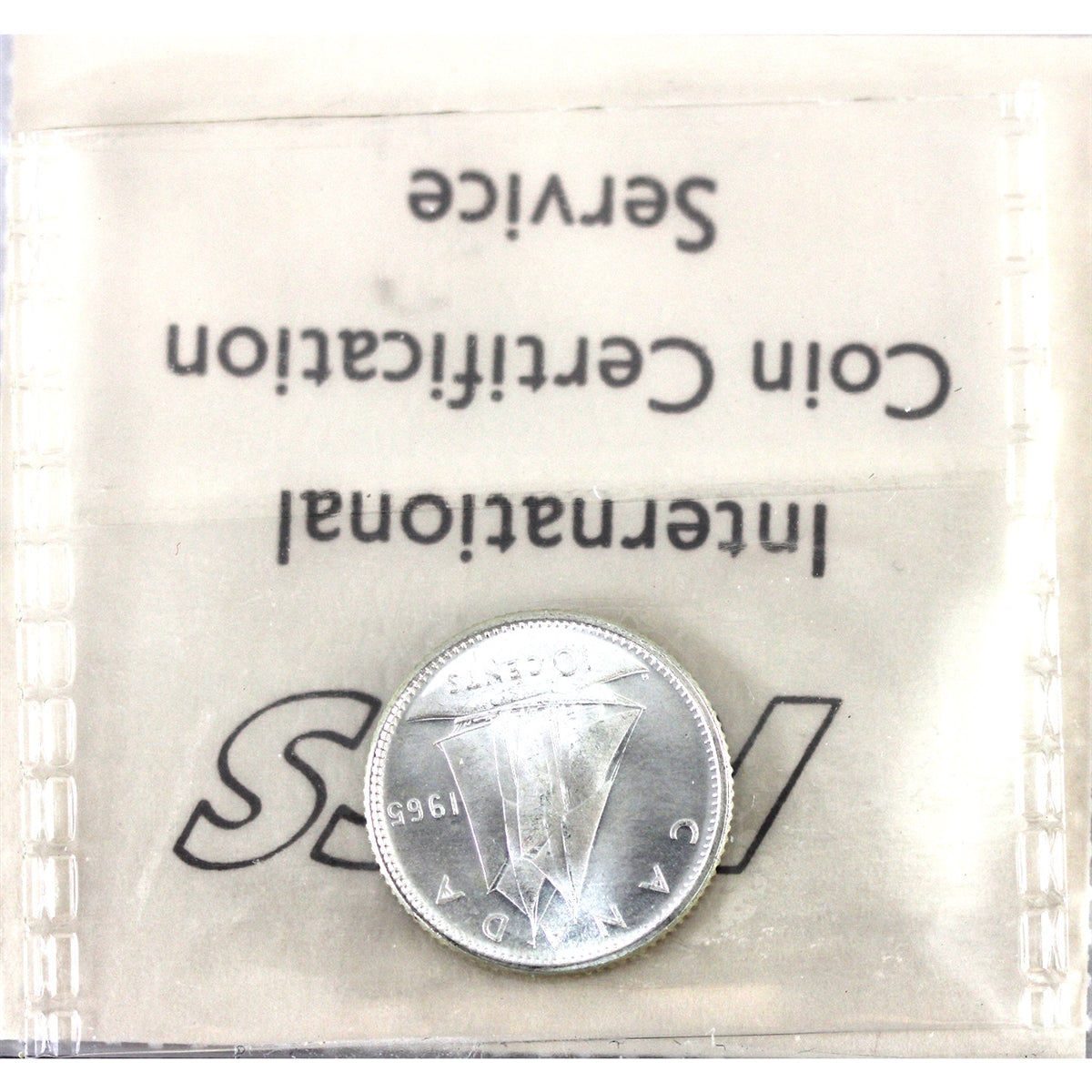 1965 Canada 10-cents ICCS Certified MS-65 Heavy Cameo