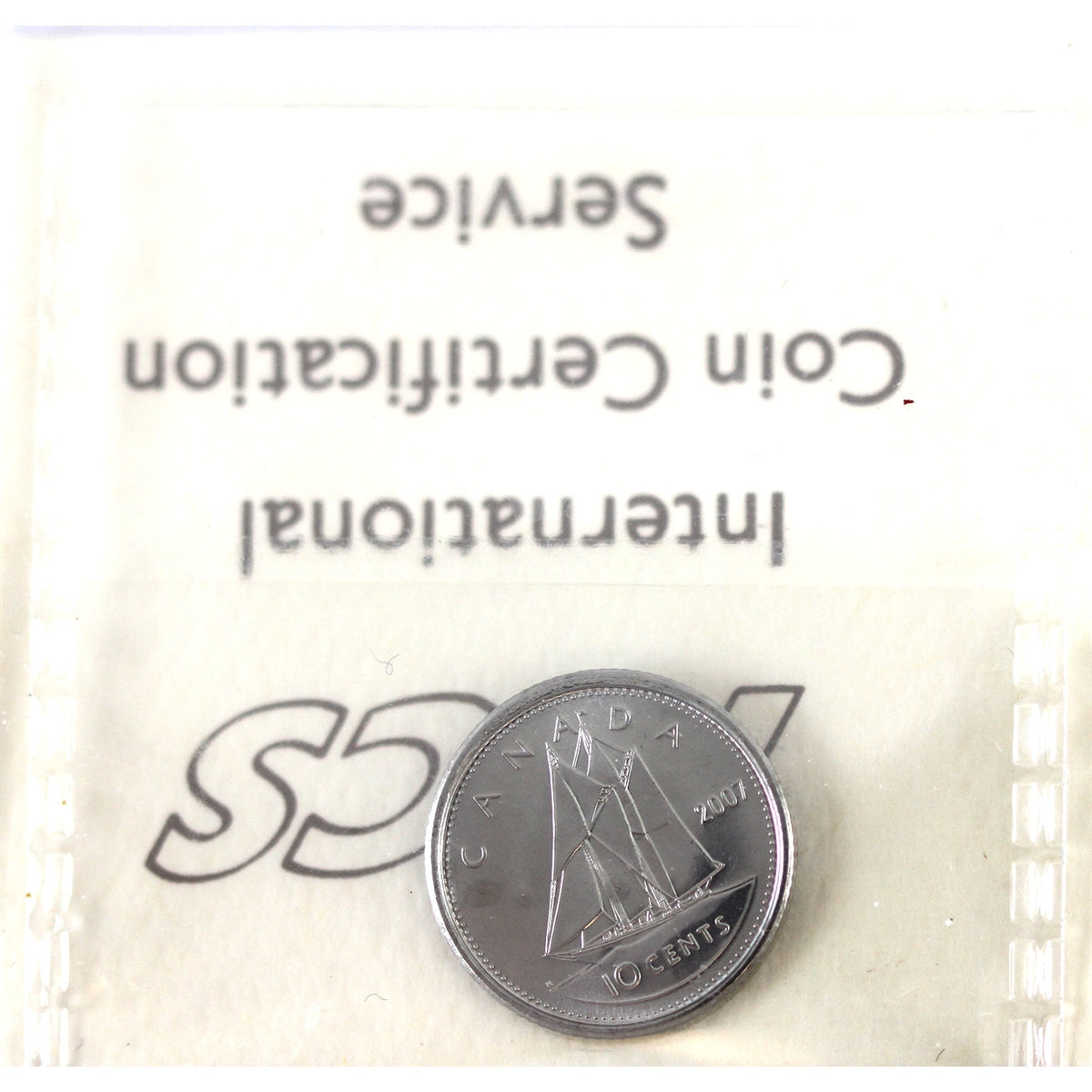 2007 Canada 10-cents ICCS Certified MS66