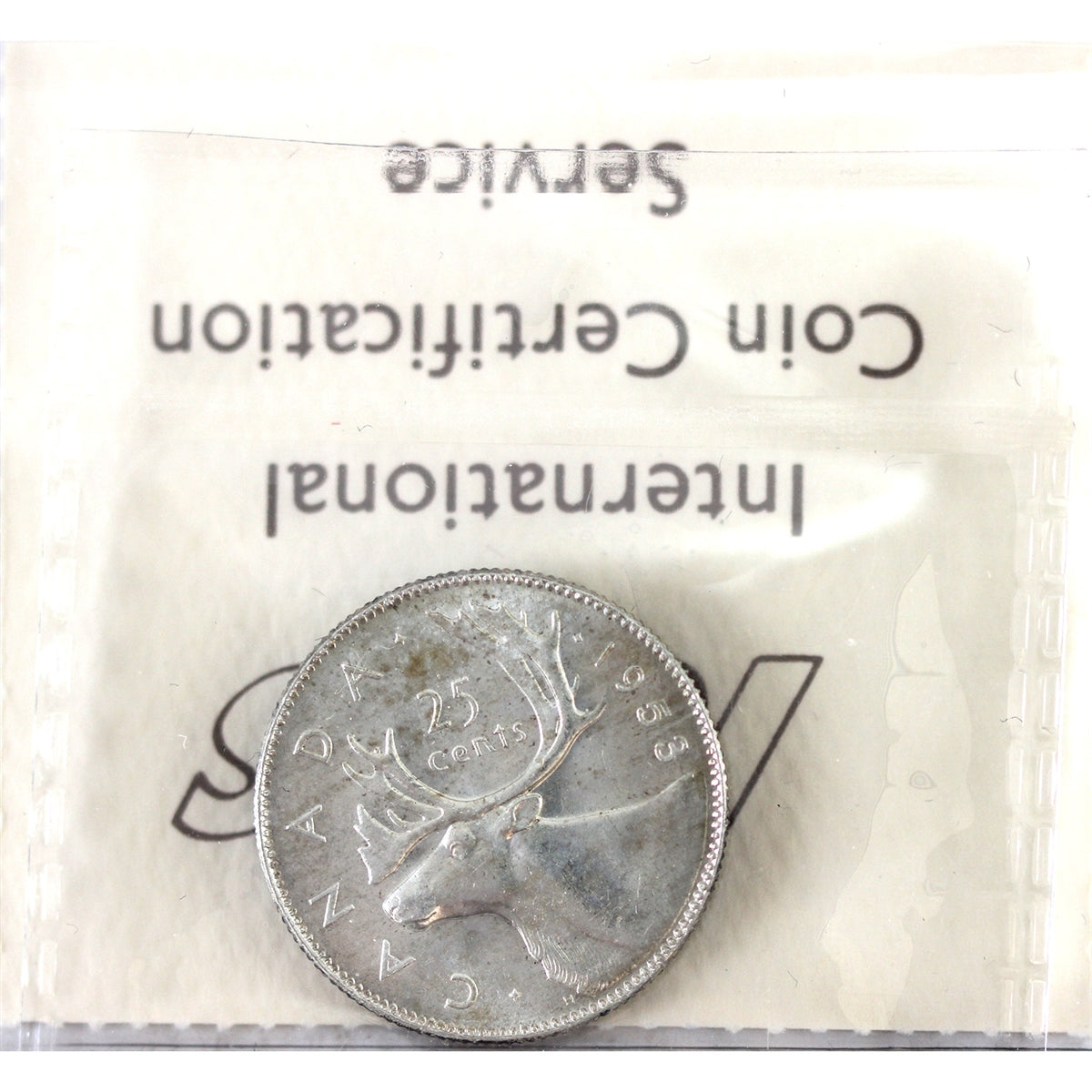 1953 Large Date Canada 25-cents ICCS Certified MS65