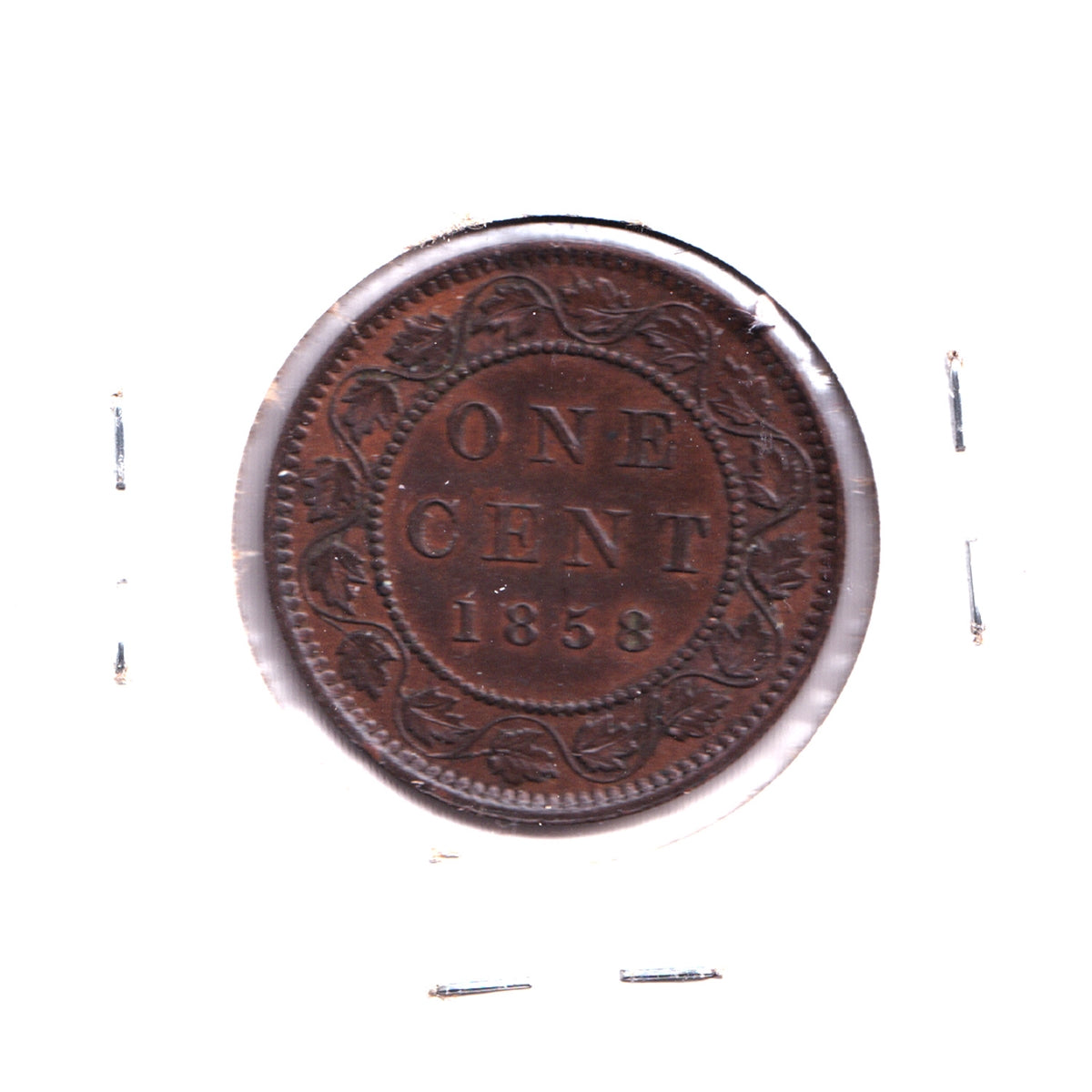 ERROR Planchet Error 1858 Canada 1-cent Extra Fine (EF-40)