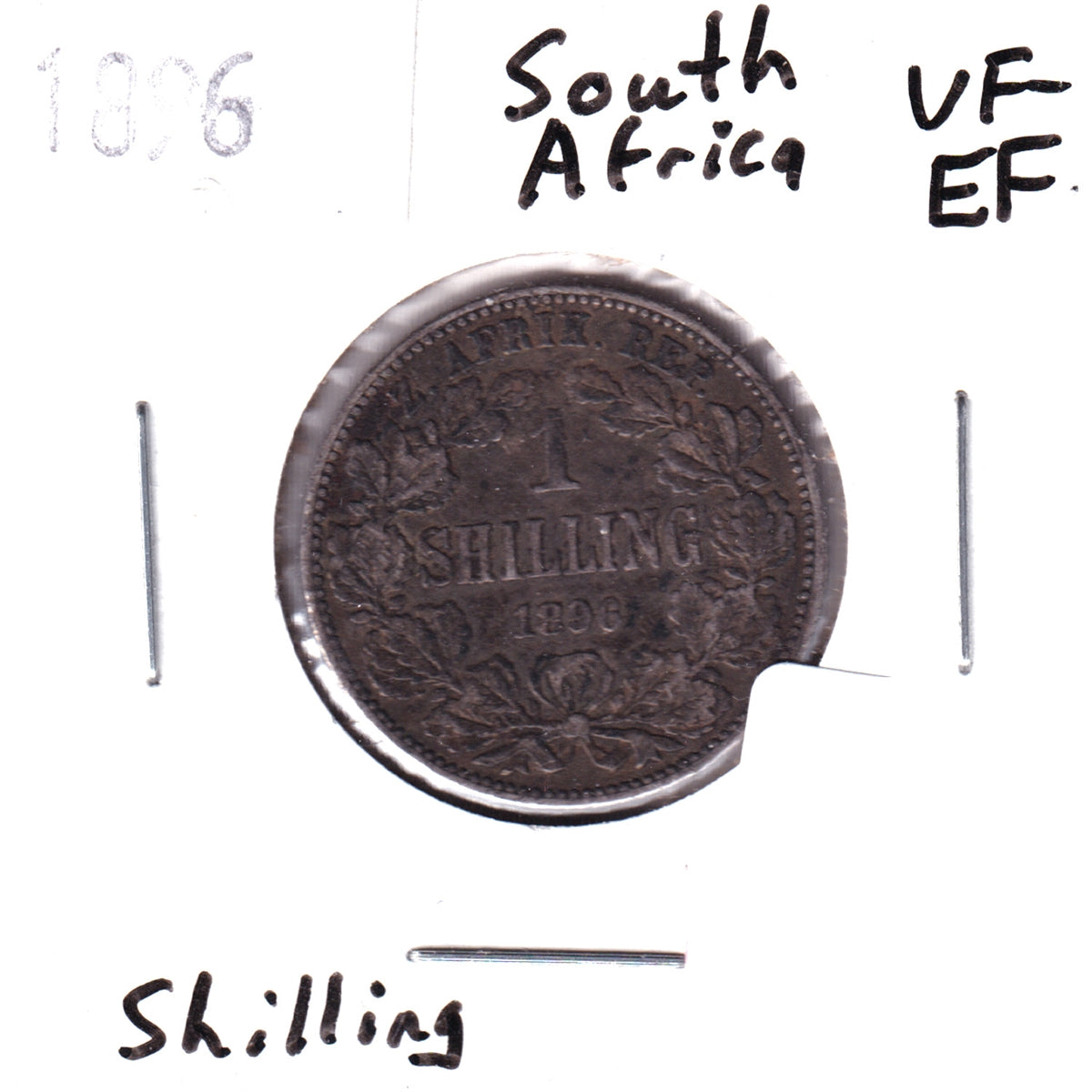 South Africa 1896 Shilling VF-EF (VF30)