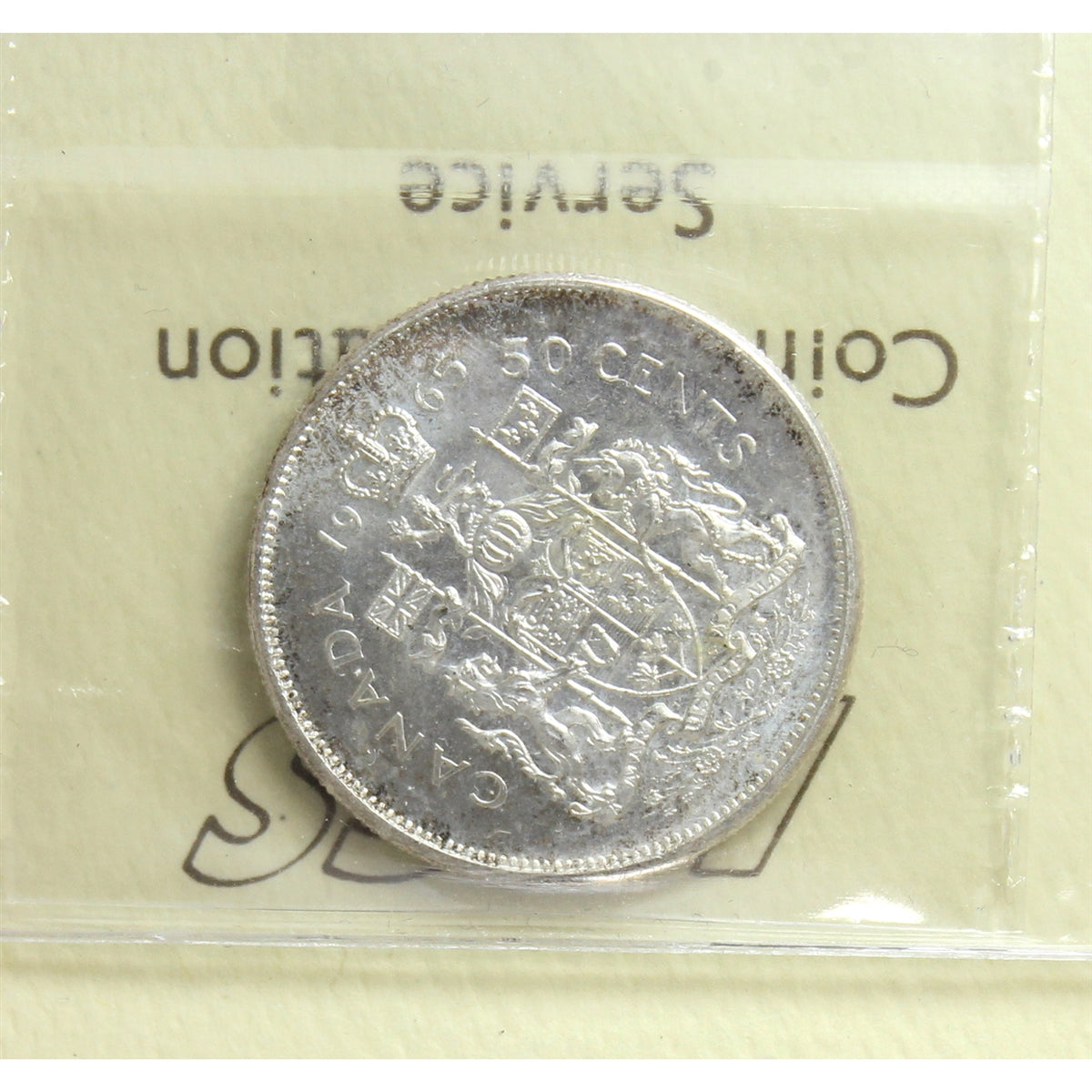 1965 Canada 50-cents ICCS Certified MS65