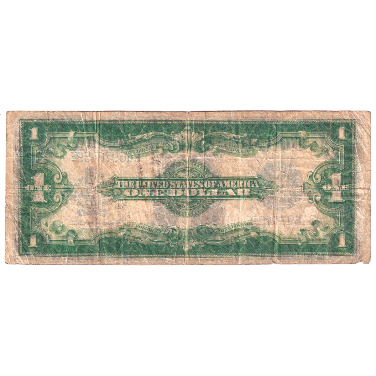 USA 1923 $1 Note, FR#238, Silver Certificate, Woods-White, Fine (F12) Damaged