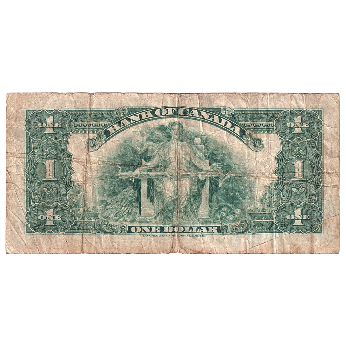 BC-1 1935 Canada $1 Osborne-Towers, English, Series A, VG-F